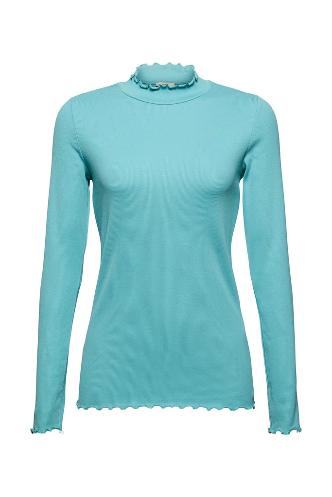 Geripptes Longsleeve, Organic Cotton