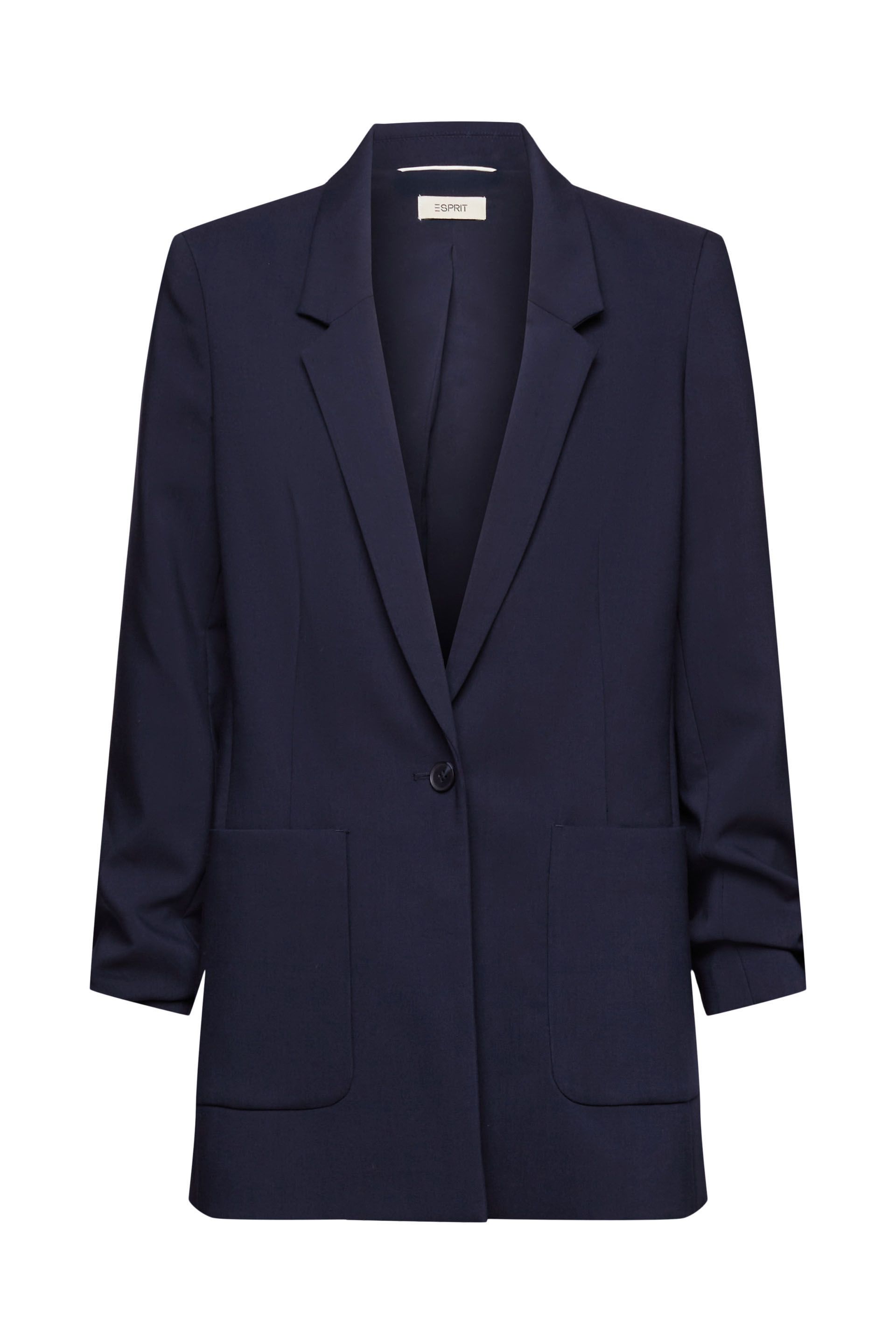 Blazer mit gerüschten Ärmeln