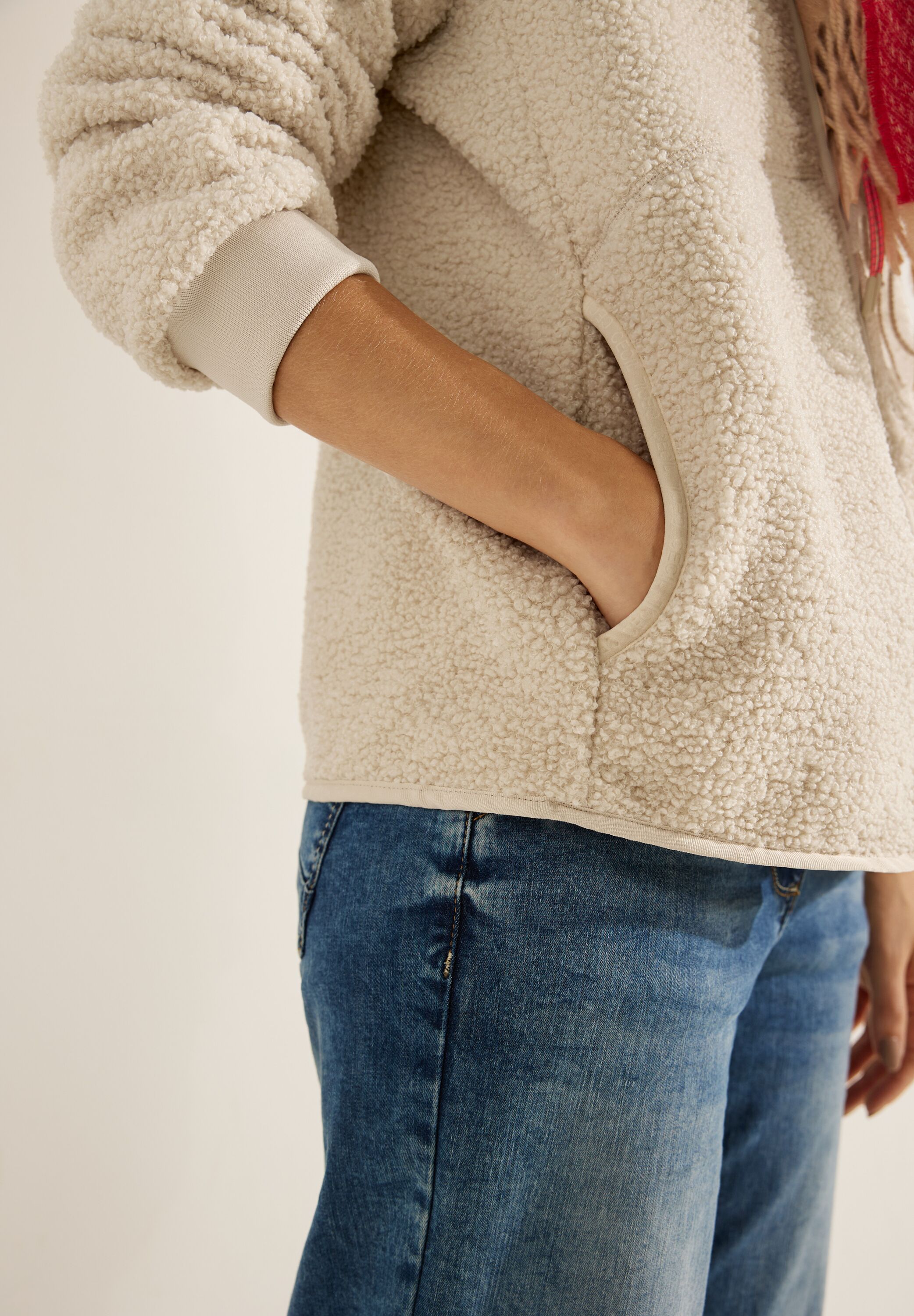 Teddyjacke mit Zipper