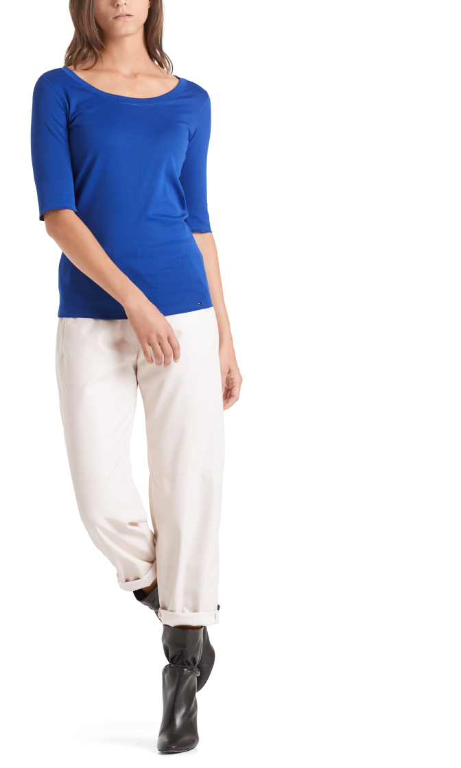 Baumwollshirt mit halblangen Ärmeln