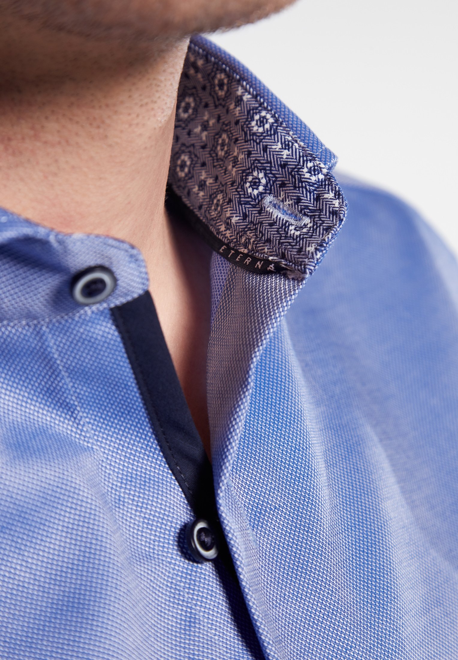 ETERNA LANGARM HEMD SLIM FIT NATTÉ