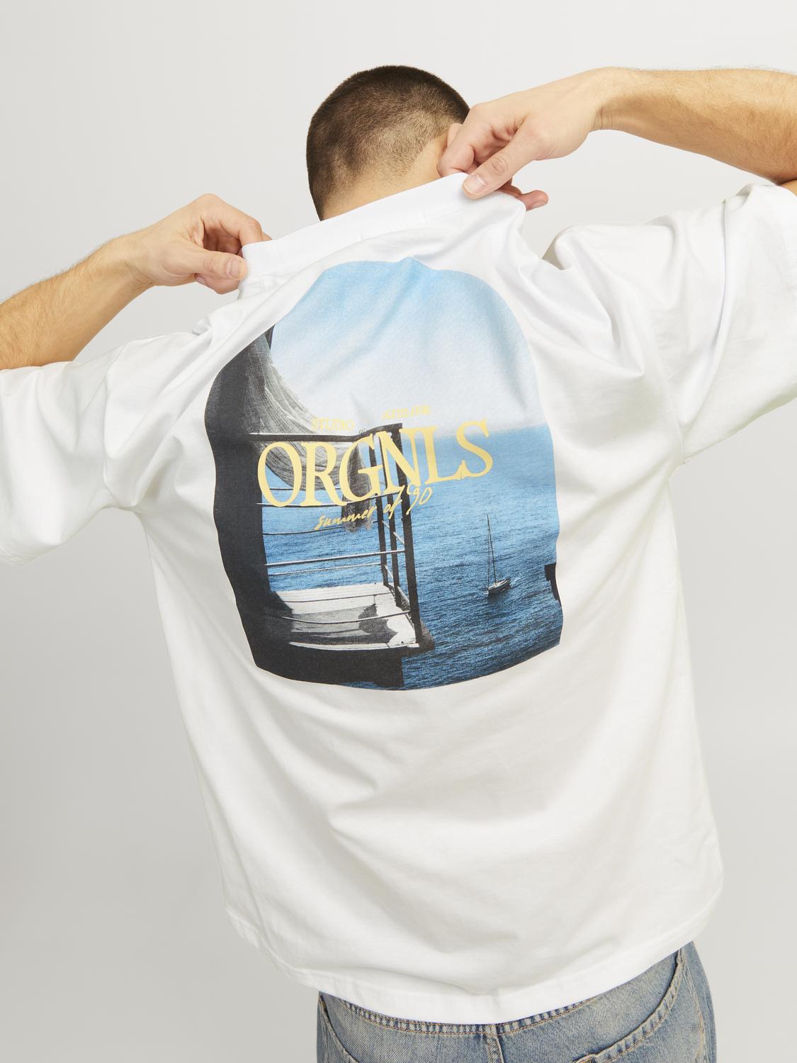 JORNOTO TYPE PHOTO TEE SS CREW NECK LN