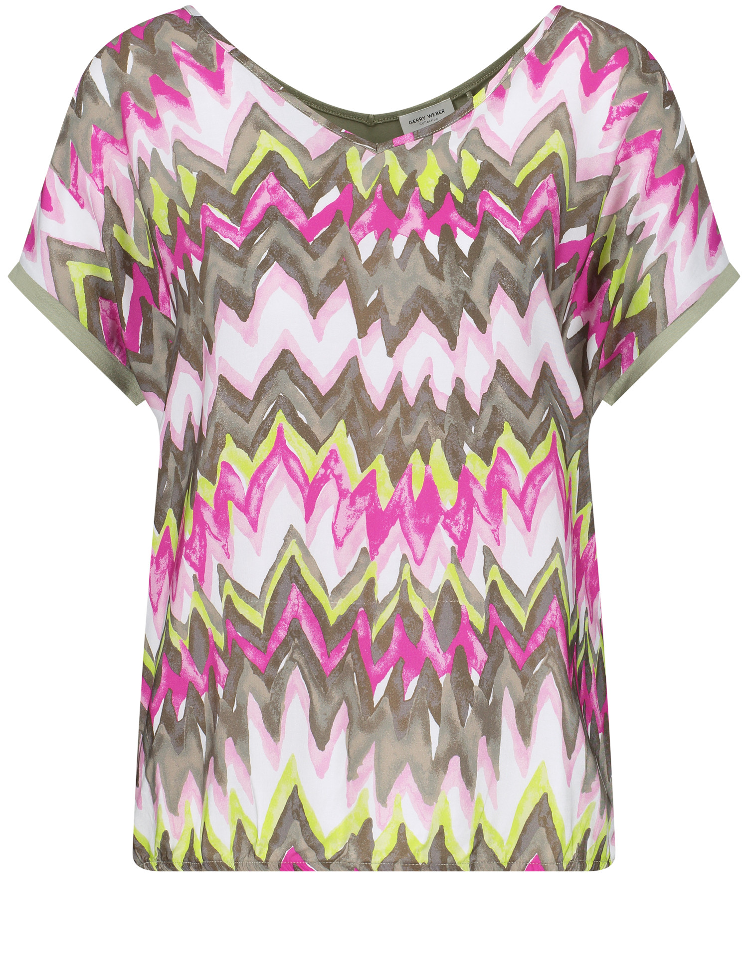 Gemustertes Kurzarmshirt