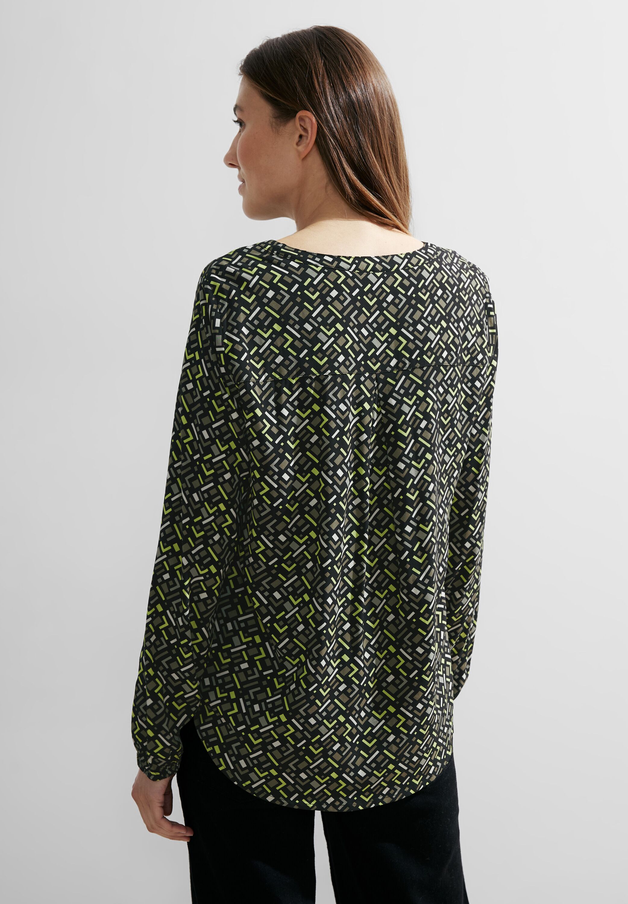 Bluse mit Minimalmuster