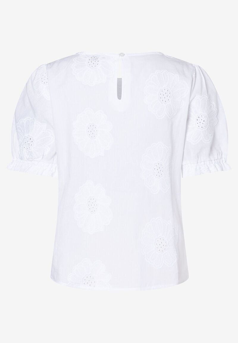 Spitzenbluse  weiß  Frühjahrs-Kollektion
