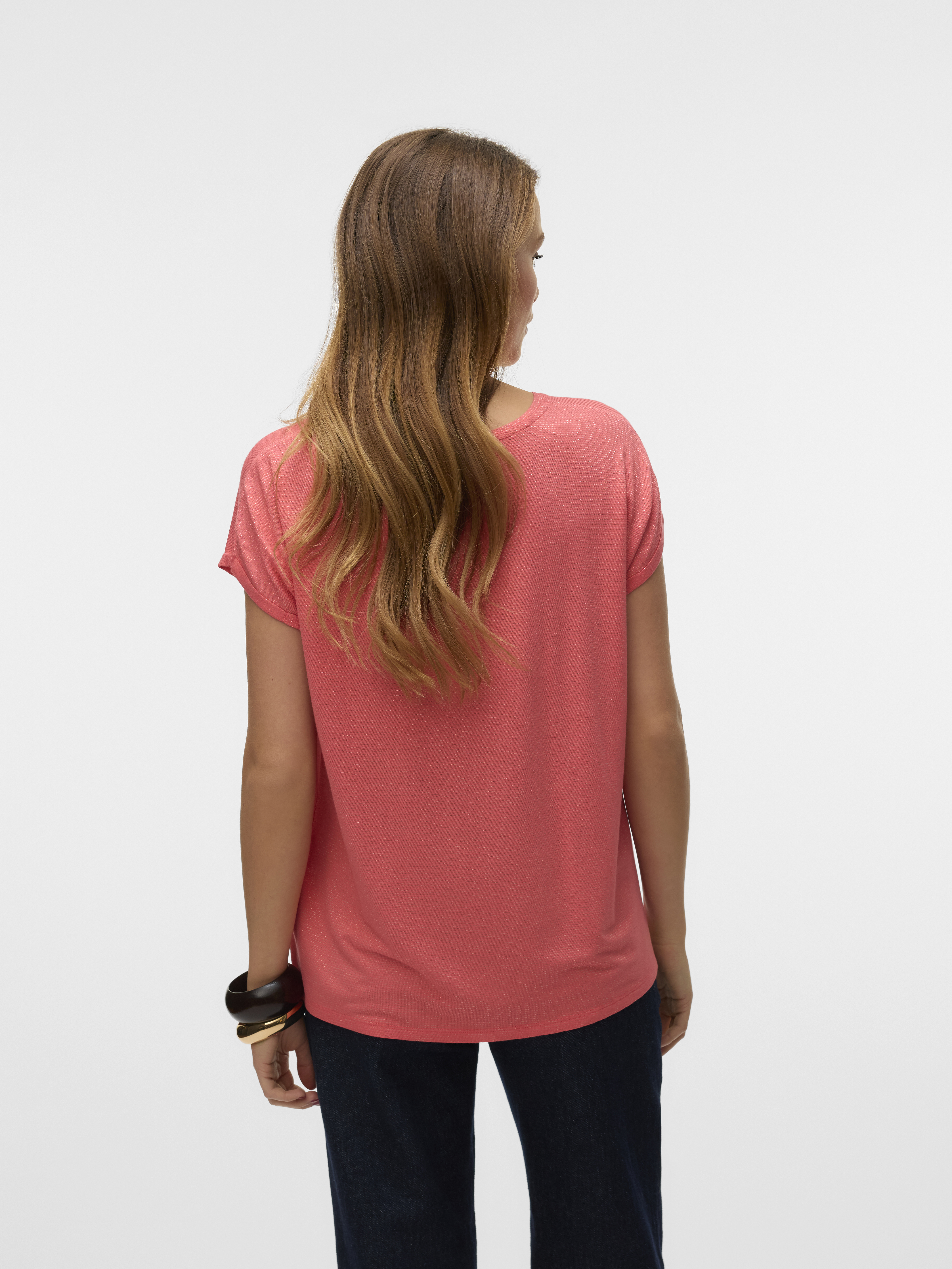 VMLAVA GLITTER SS TOP STRIPE JRS NOOS