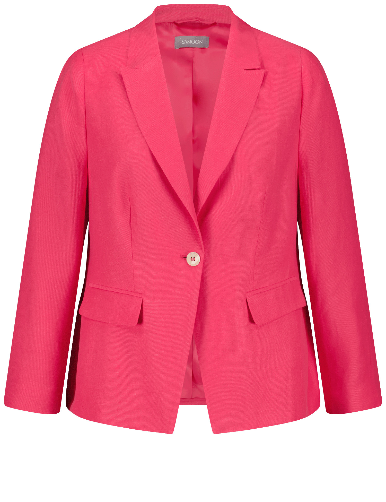 Blazer aus Viskose-Leinen-Mix
