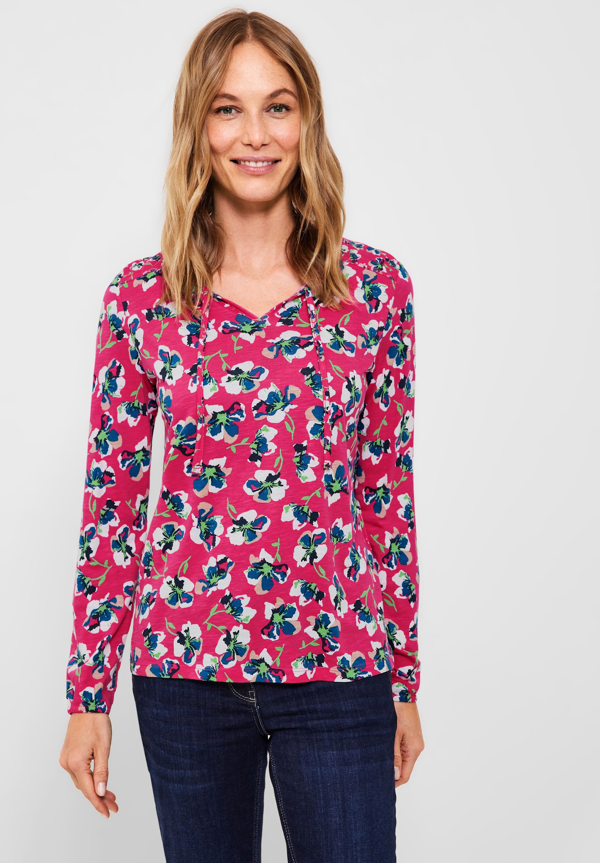 Tunikashirt mit Blumenmuster