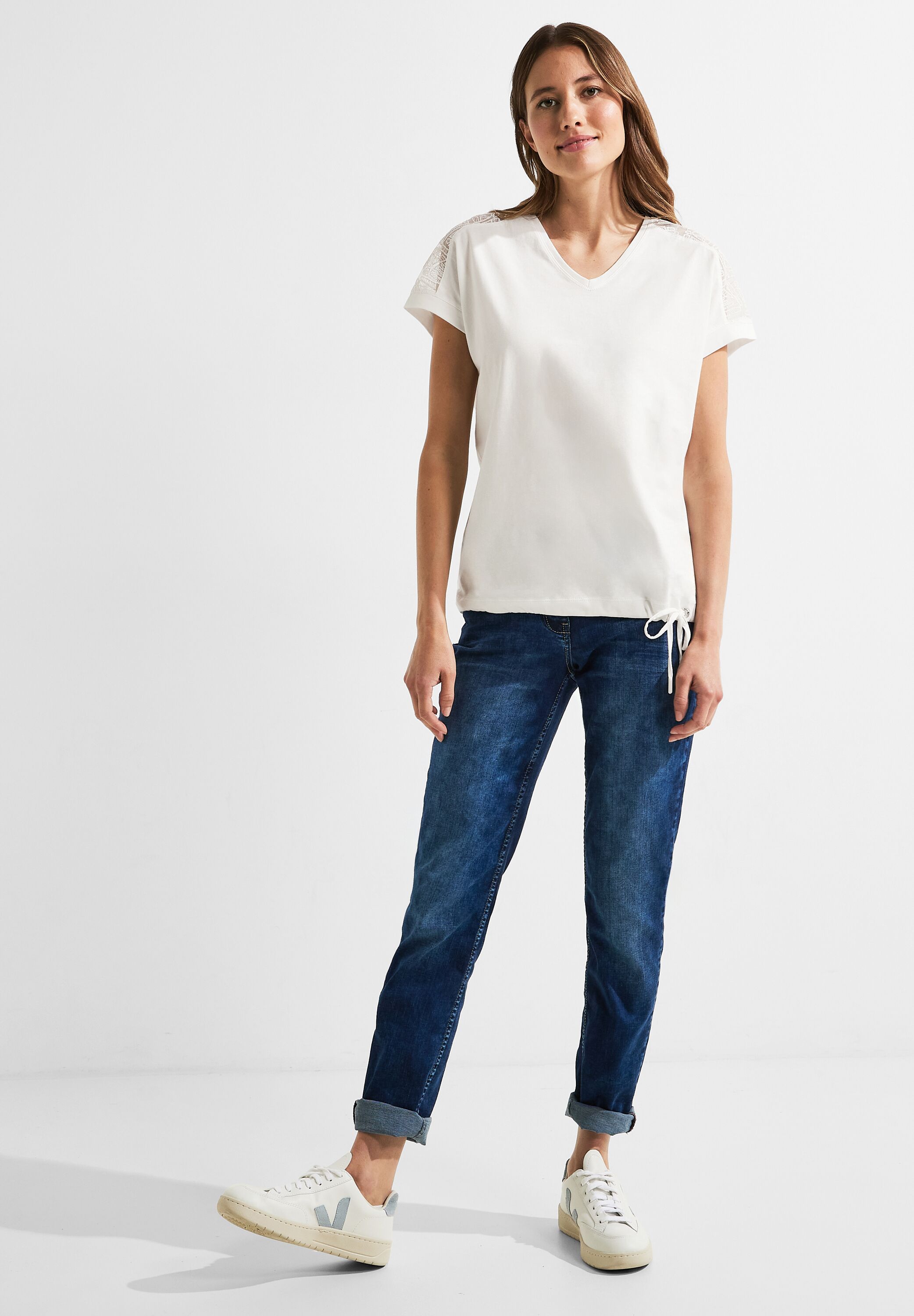 Spitzendetail Shirt