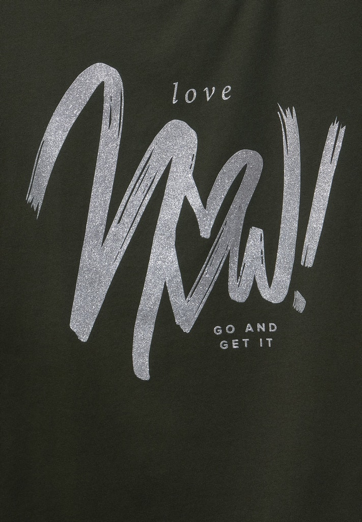 T-Shirt mit Wordingprint