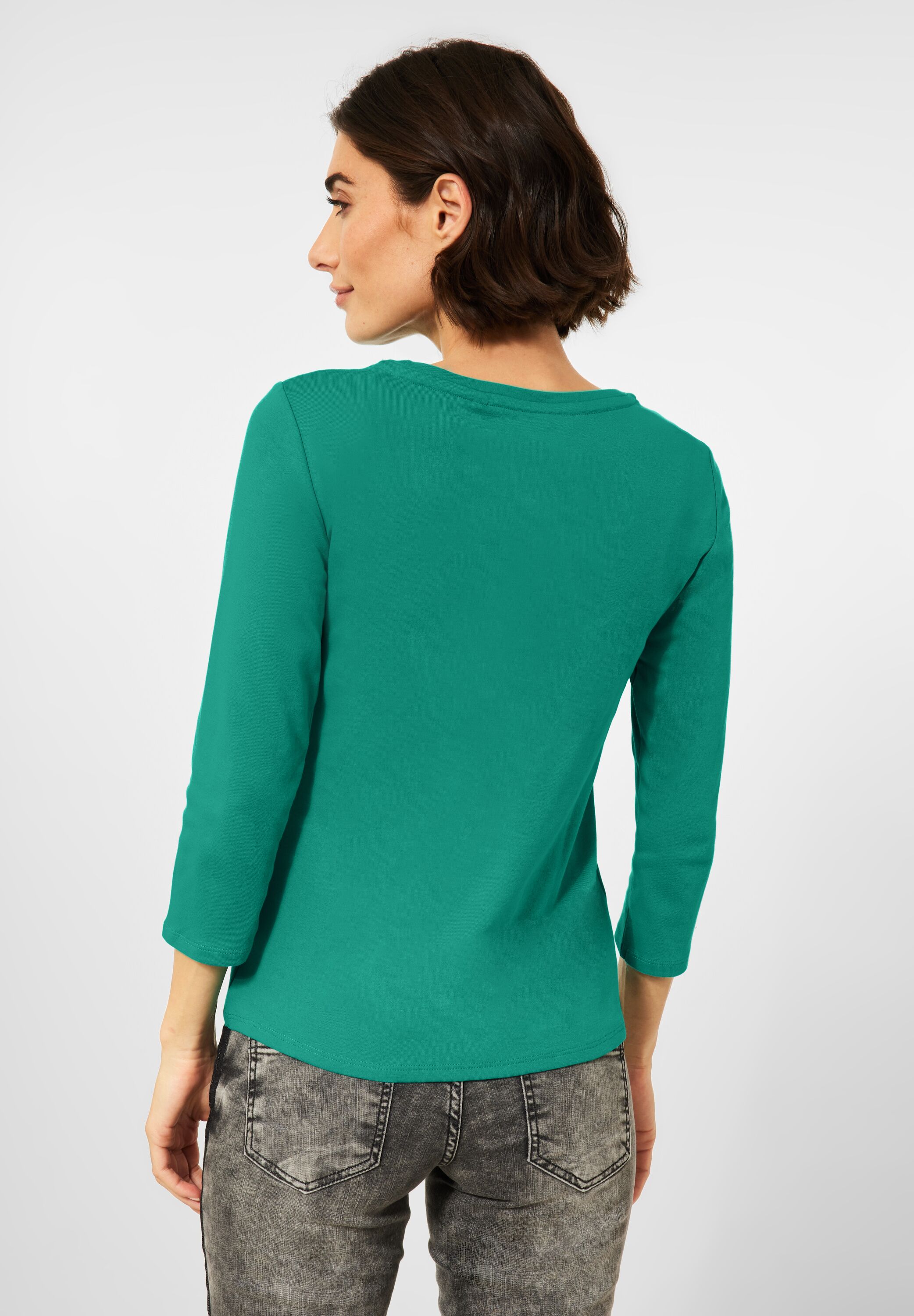 Basic Shirt in Unifarbe