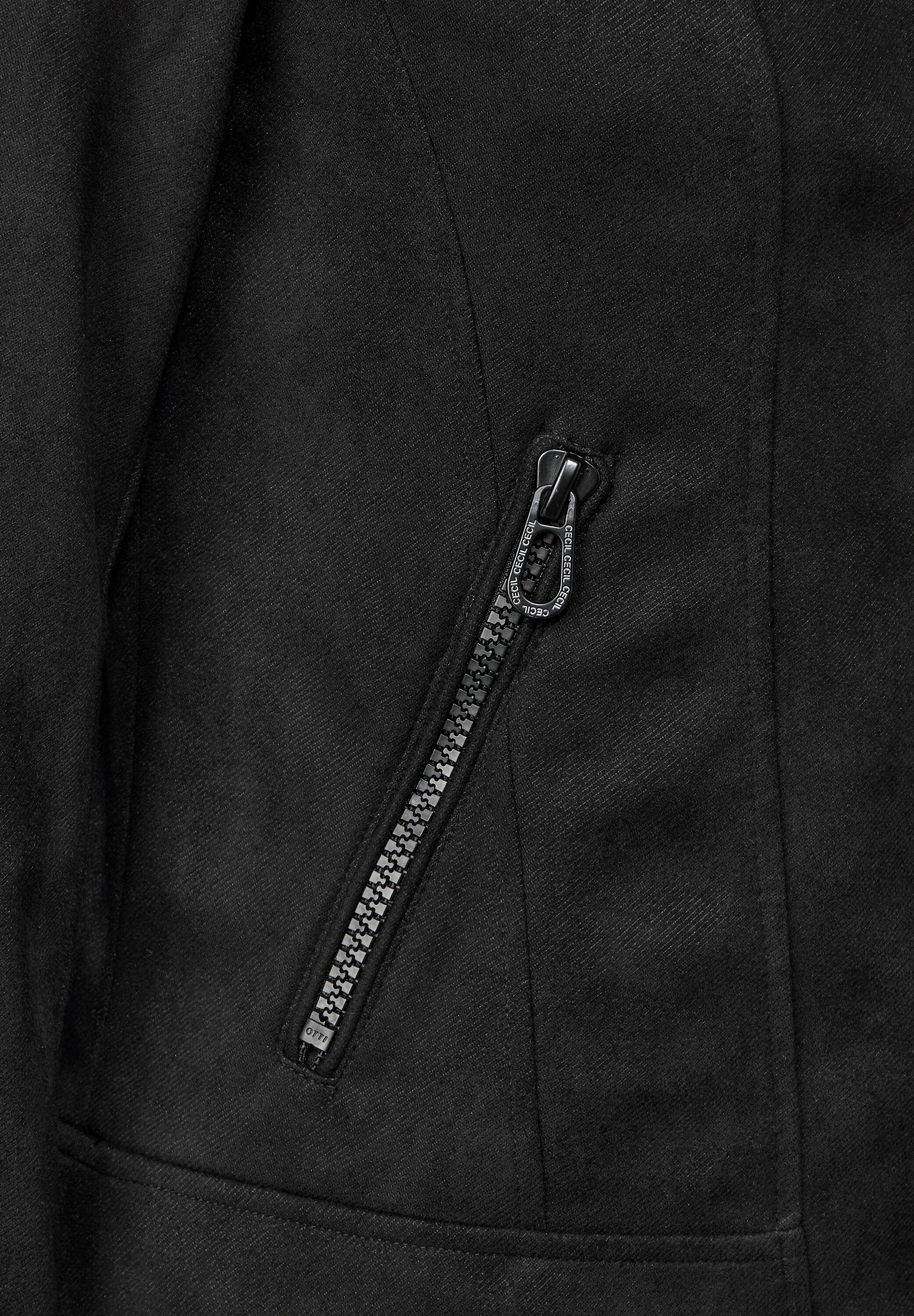 Bikerjacke in Velours