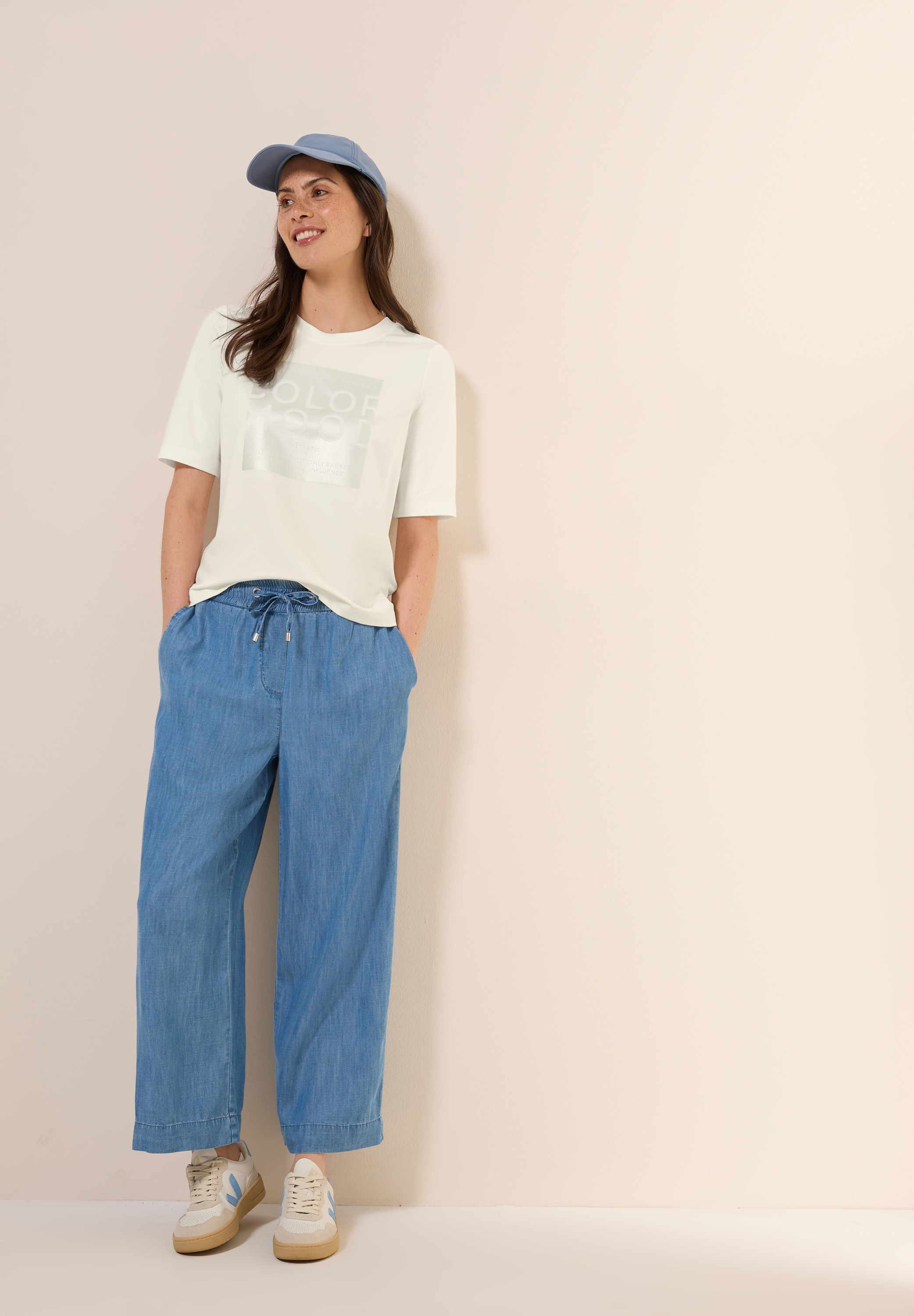 Softes Shirt mit Folienprint