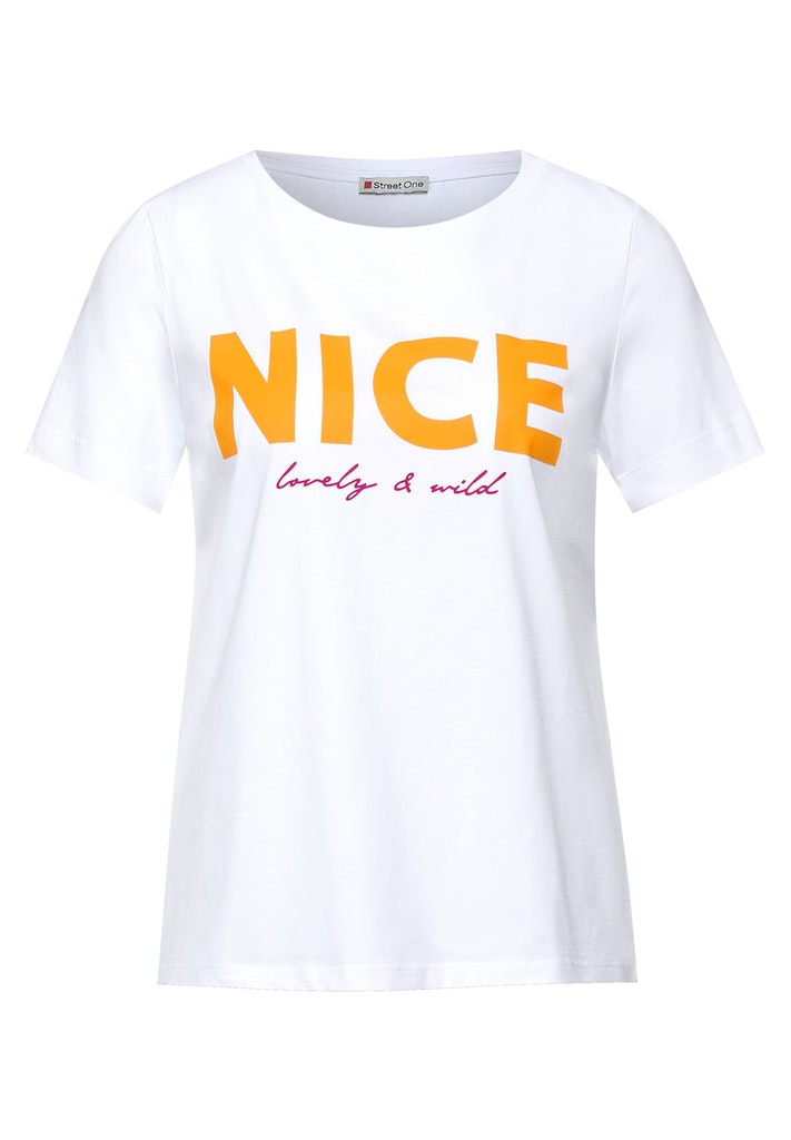 Wording Partprint Shirt