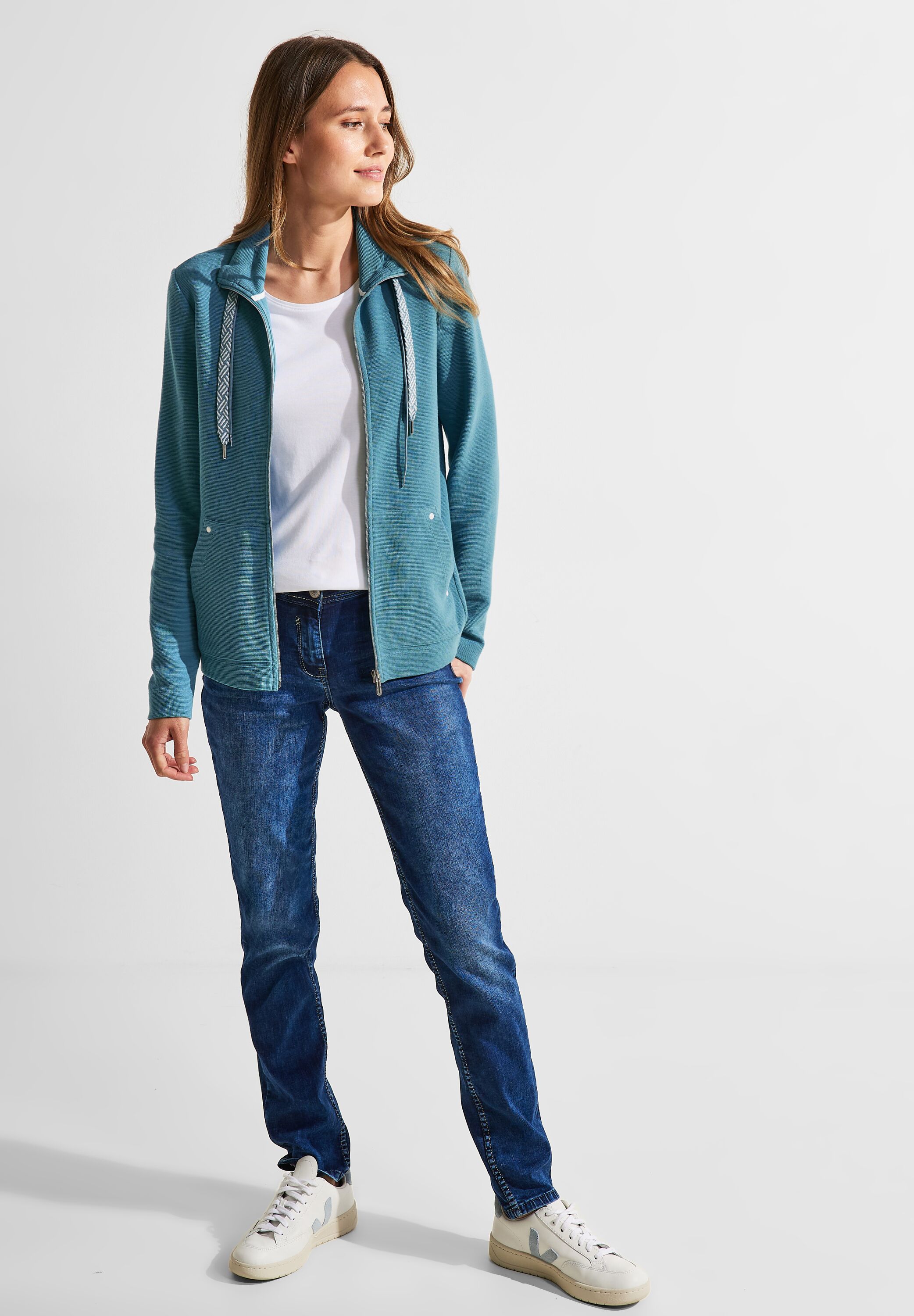 Shirtjacke mit Struktur