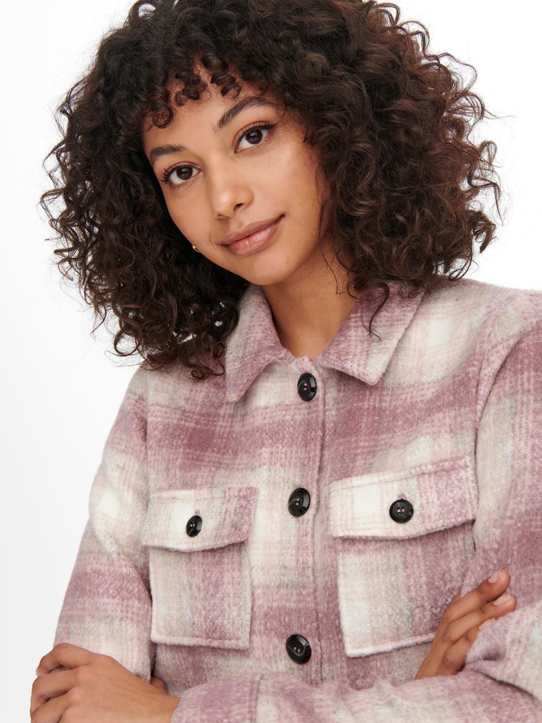 ONLLOU SHORT CHECK JACKET OTW NOOS