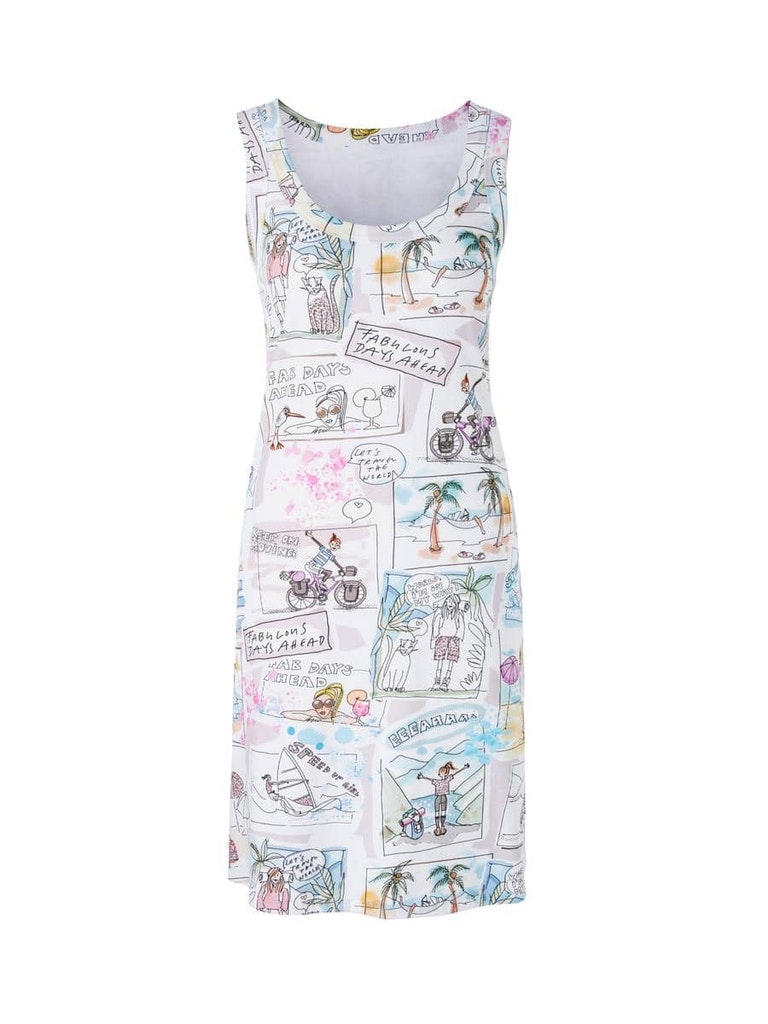 Kleid mit Comic-Print