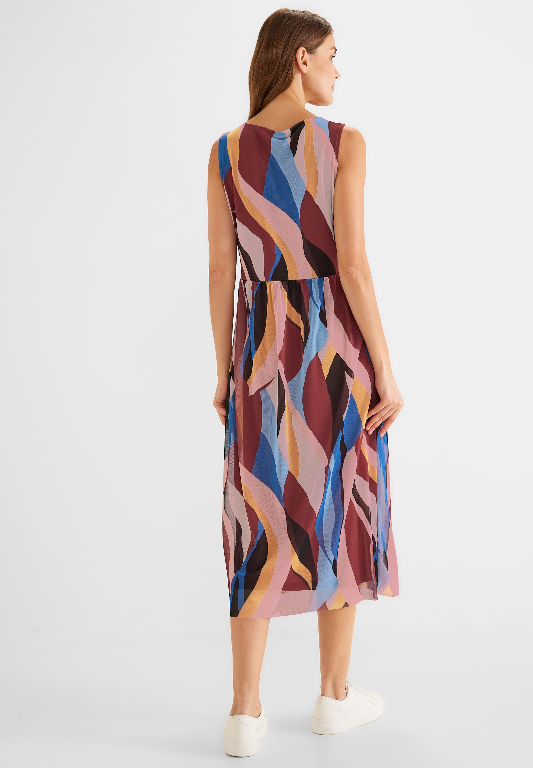 Meshkleid mit Print