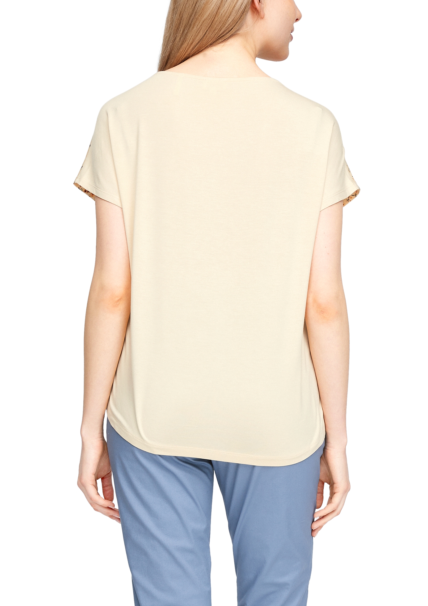 Materialmix-Shirt