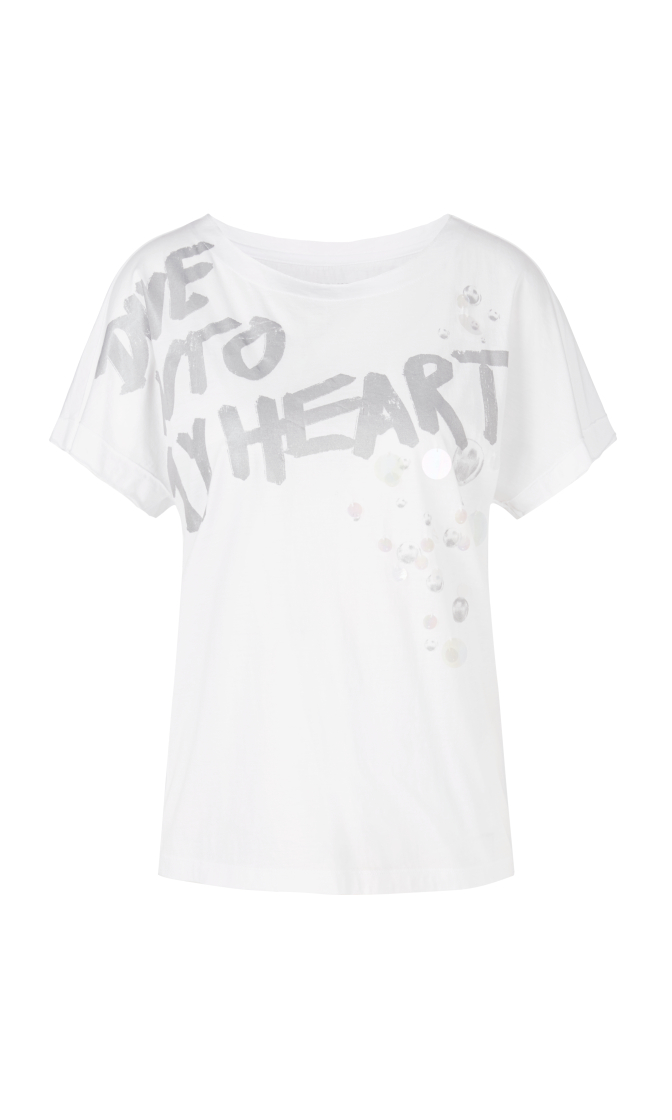 Shirt mit irisierenden Pailletten
