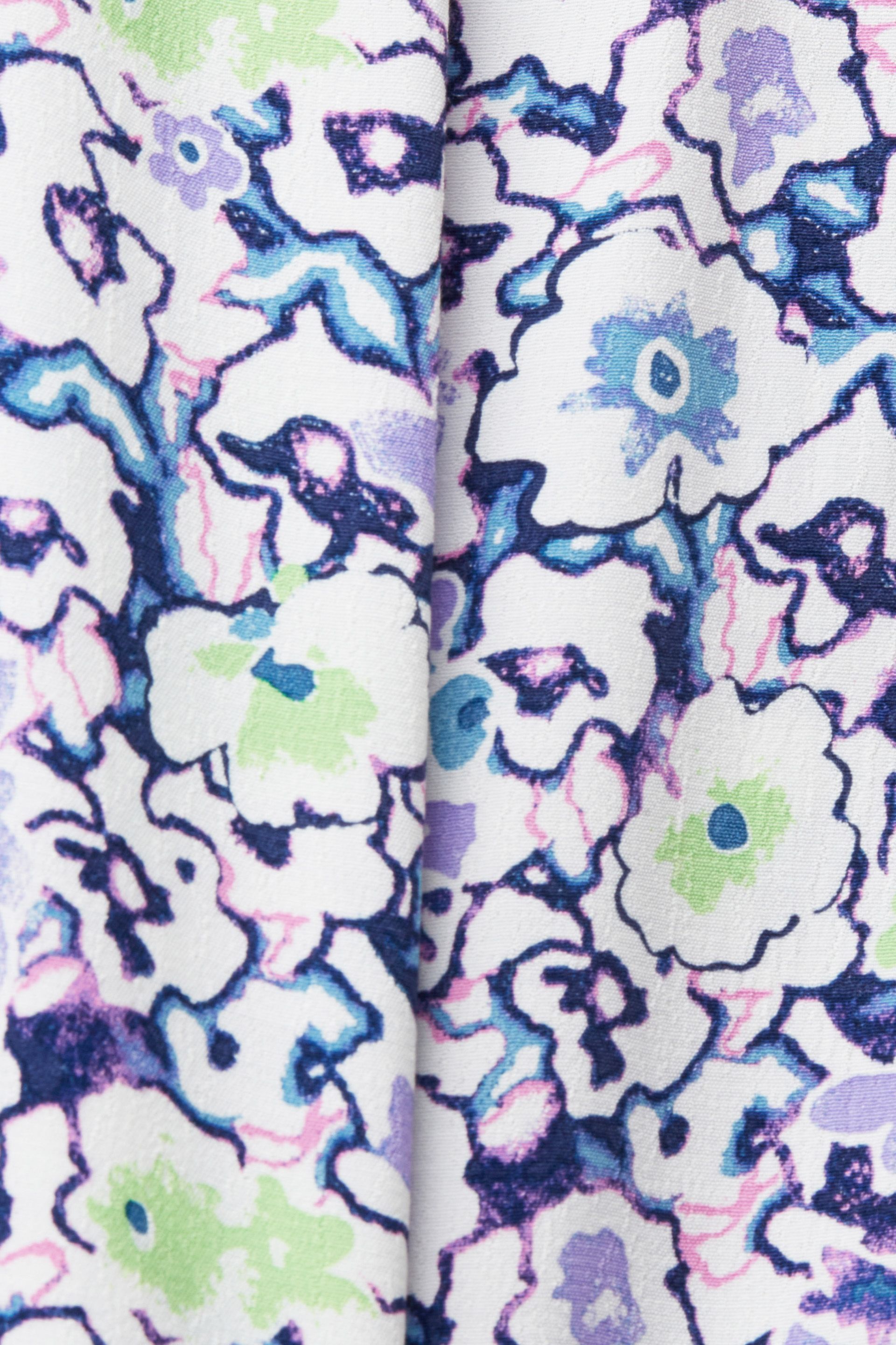 Midirock mit Allover-Blumenmuster