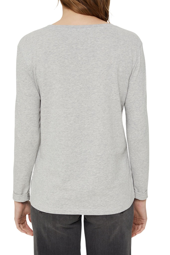 Longsleeve mit Wording aus Glasperlen