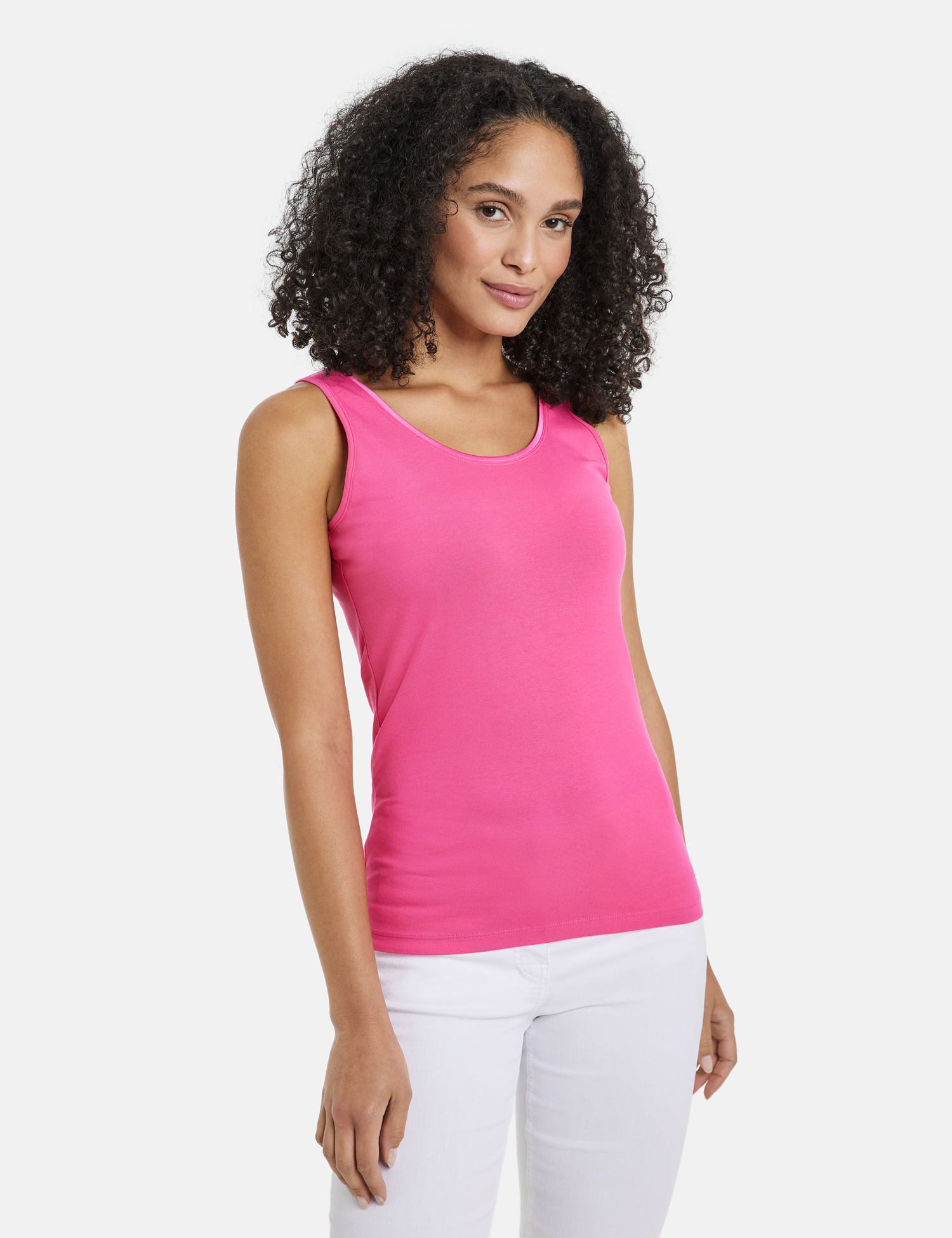 Basic Top nachhaltigem Baumwoll-Stretch