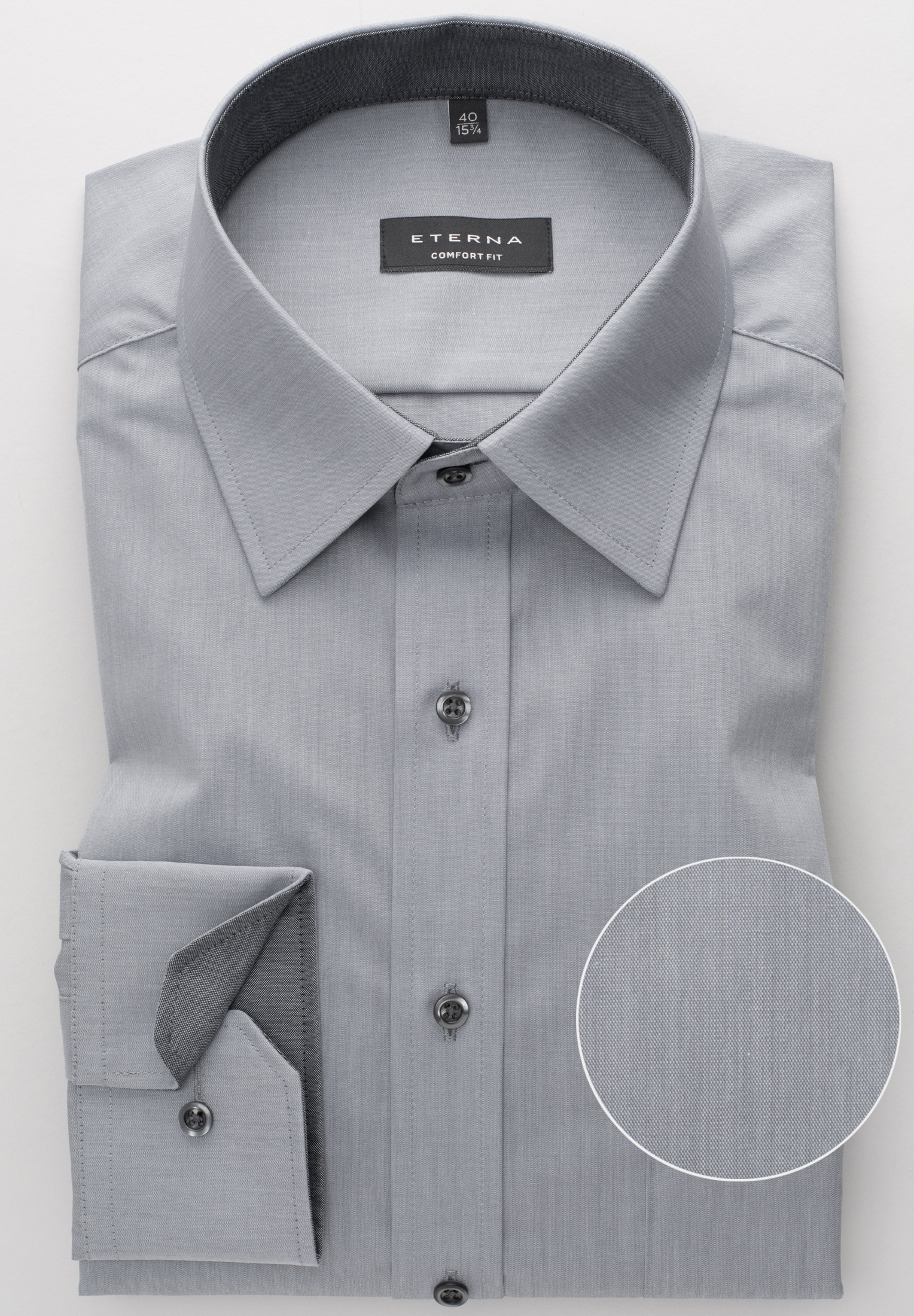 ETERNA LANGARM HEMD COMFORT FIT CHAMBRAY ETERNA LANGARM HEMD COMFORT FIT CHAMBRAY