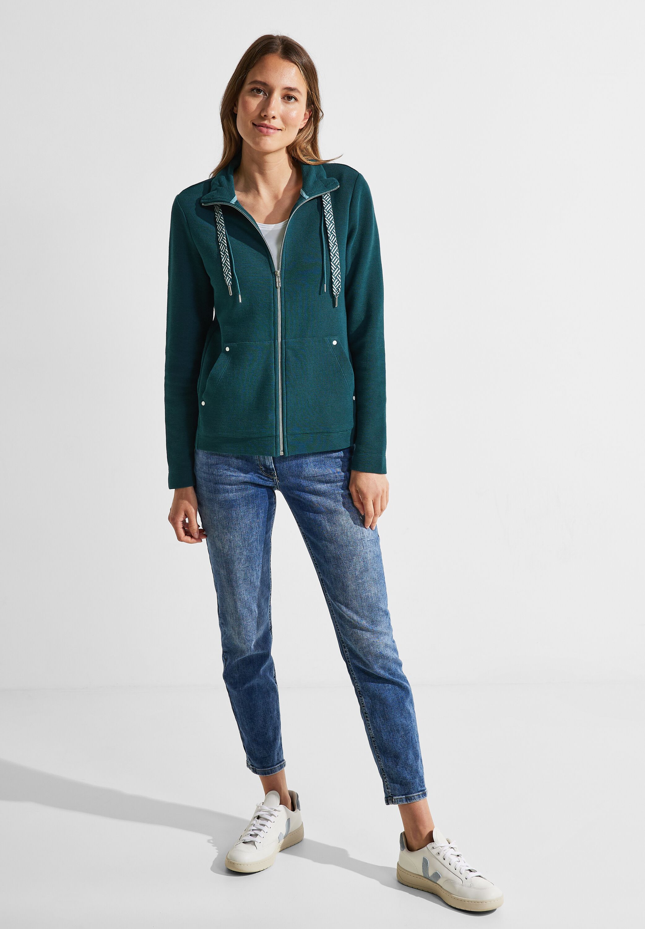 Shirtjacke mit Struktur