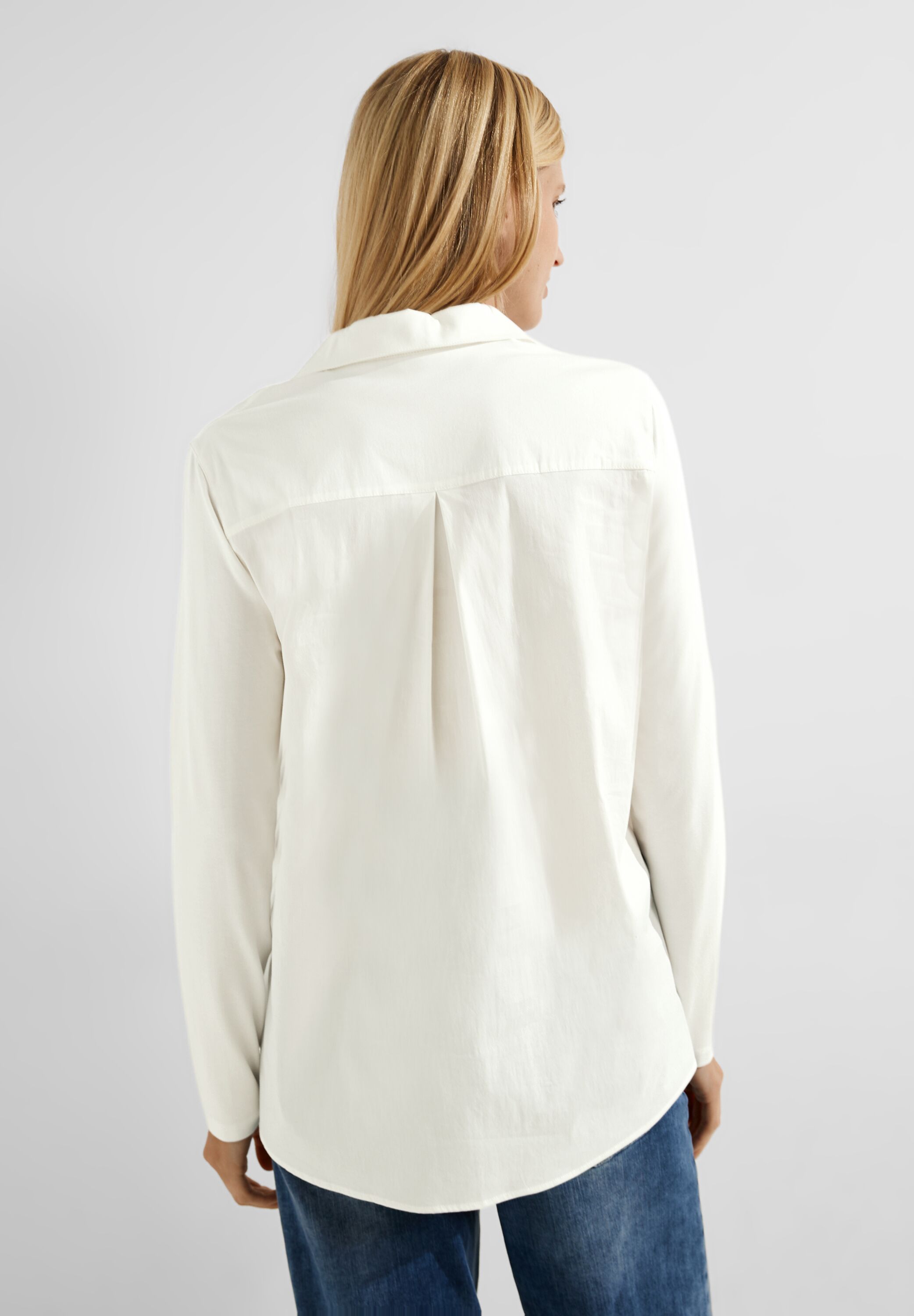 Splitneckbluse mit Kragen