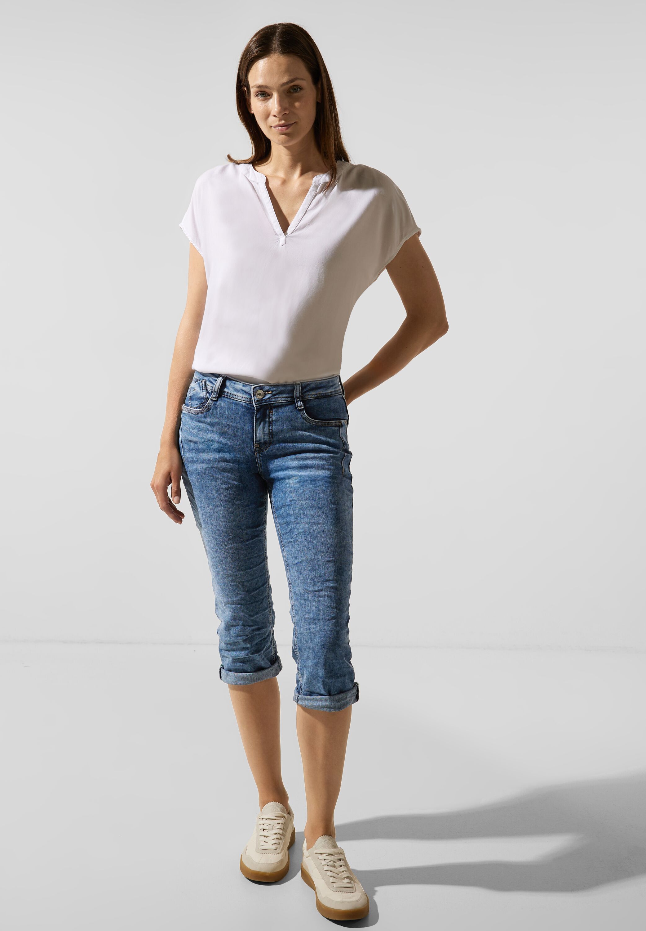 Casual Fit Jeans in 3/4