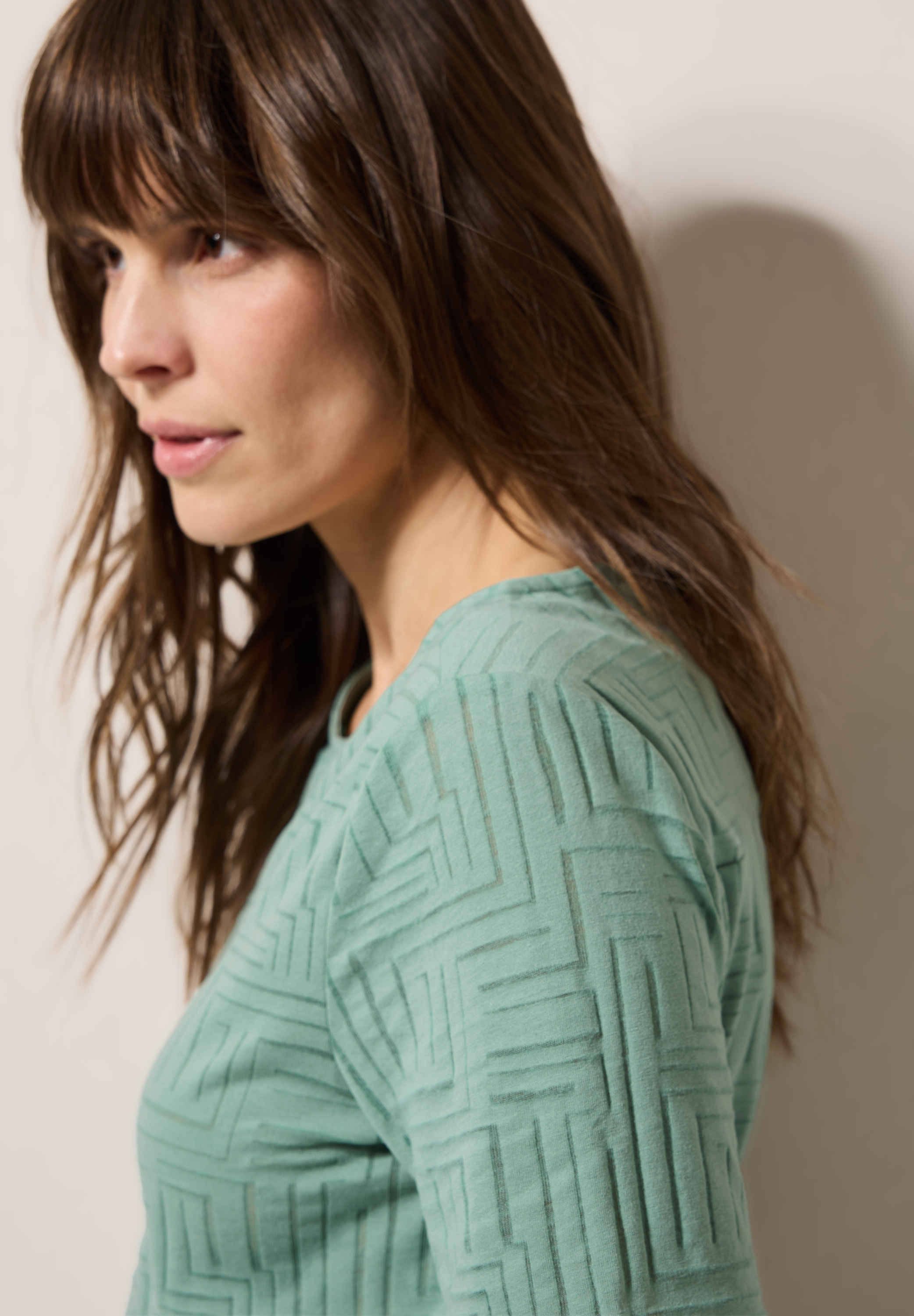 T-Shirt in Ausbrenner-Optik