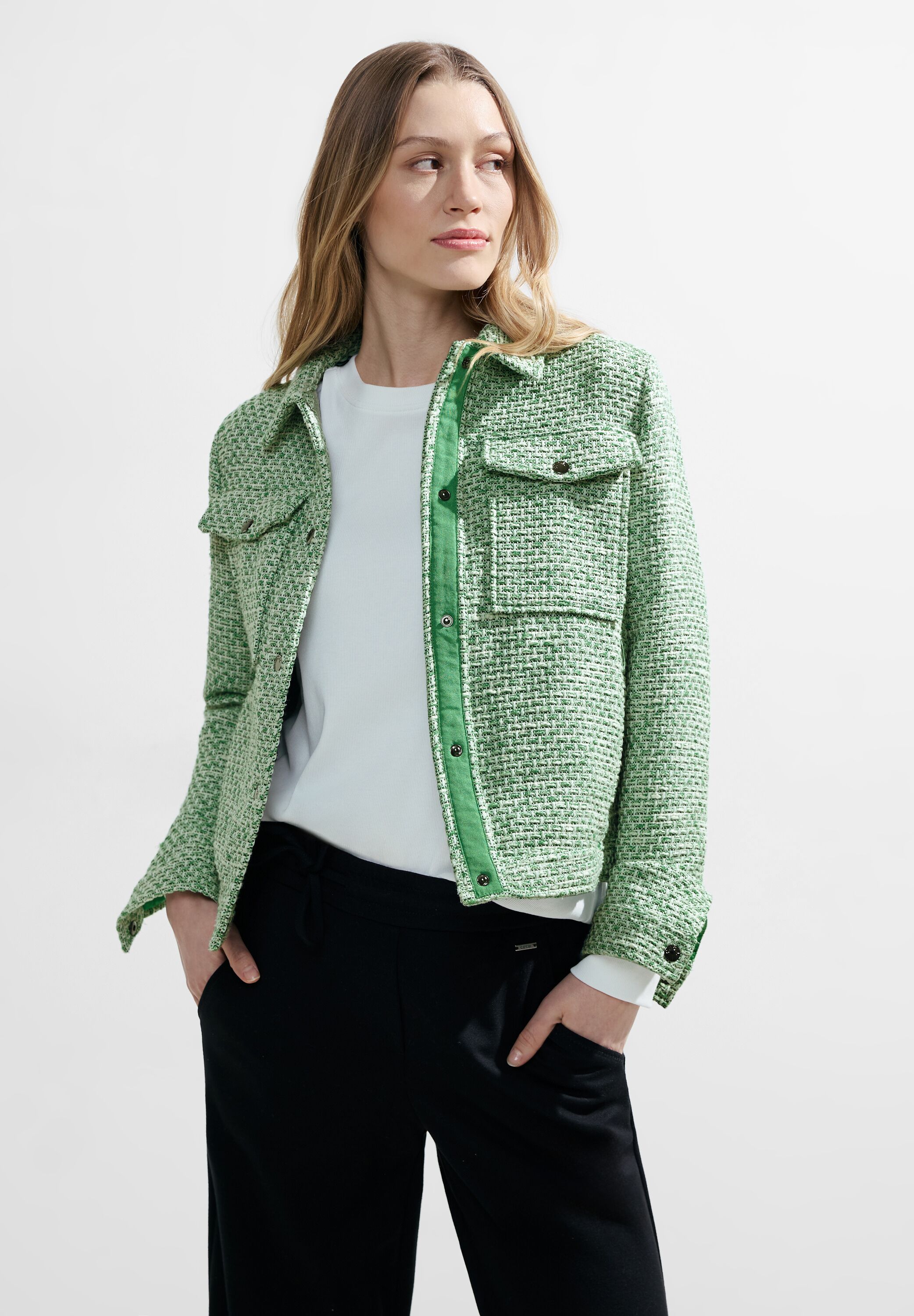 Bouclé Jacke