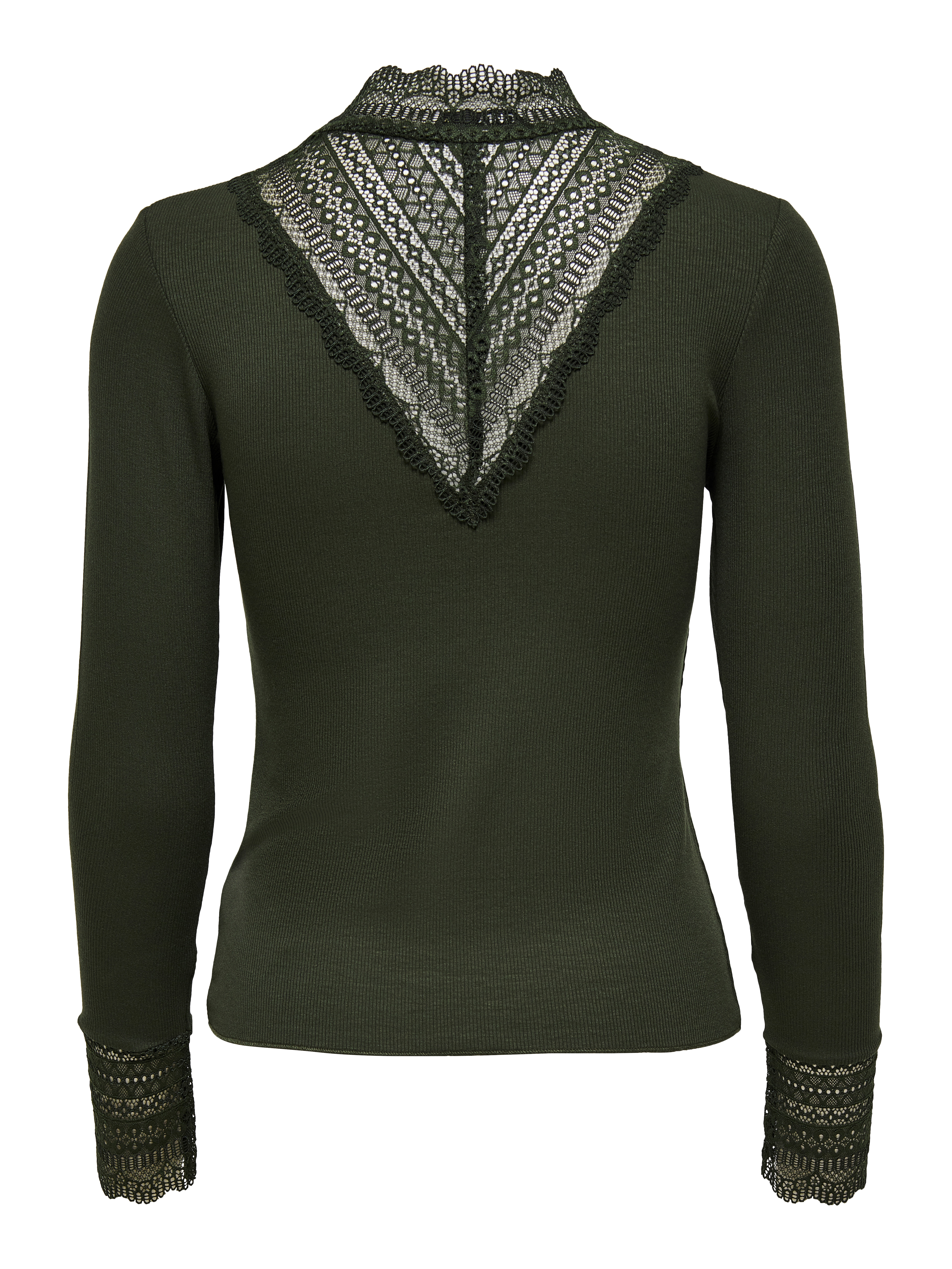 ONLTILDE L/S HIGH NECK LACE TOP JRS NOOS