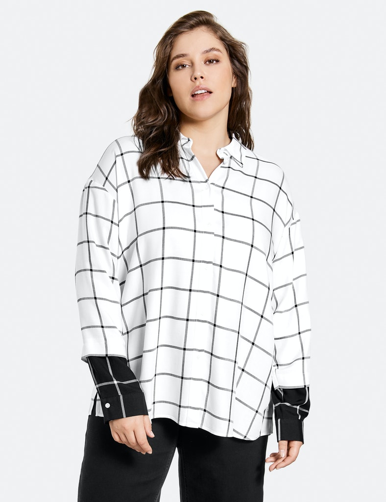 Bluse mit Karo-Dessin