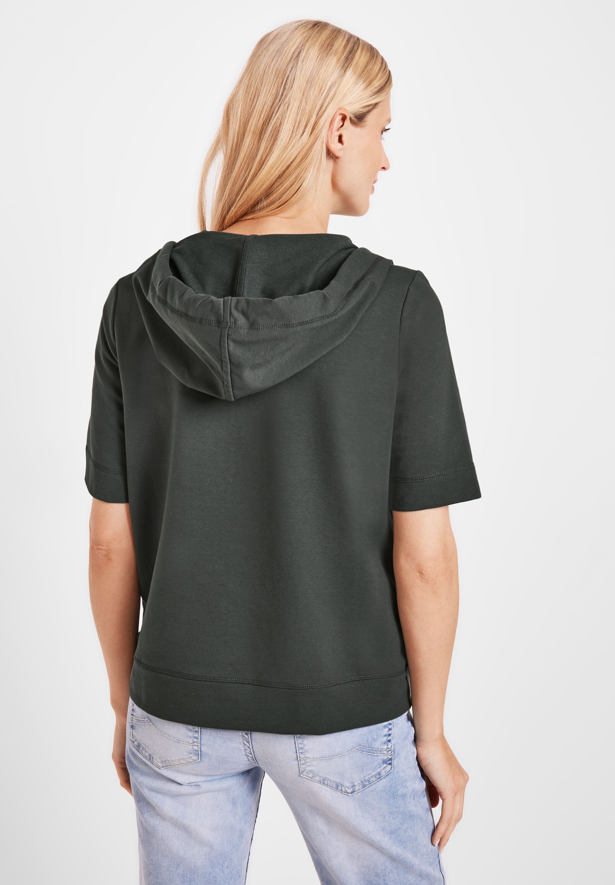Kurzarm Sweatjacke