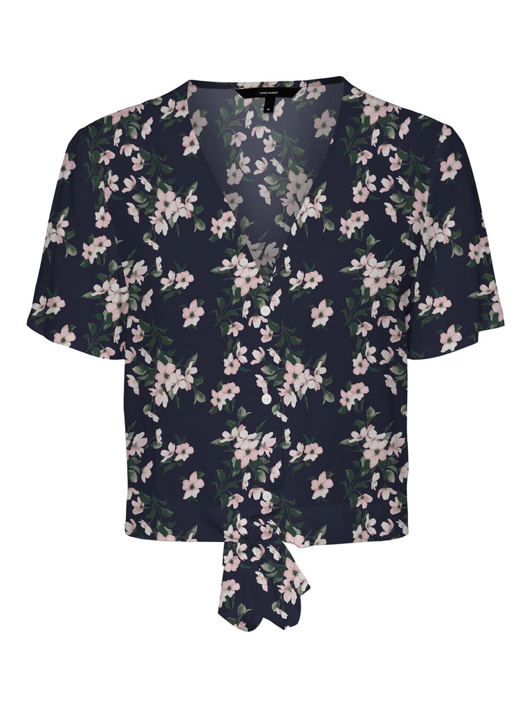 VMEASY S/S SHIRT TIE TOP WVN  GA