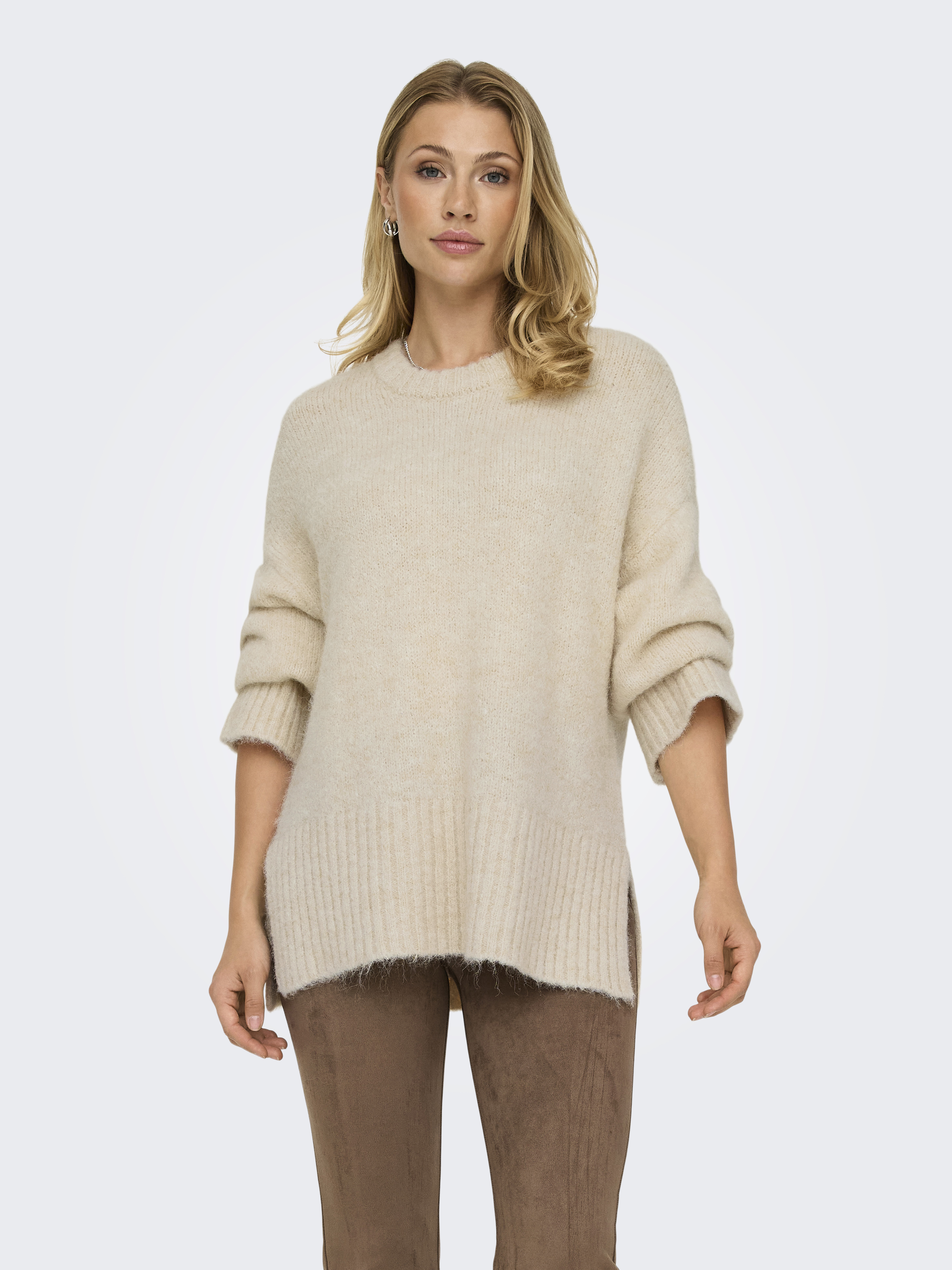 ONLMAGGIE LIFE LS LOOSE O-NECK CC KNT