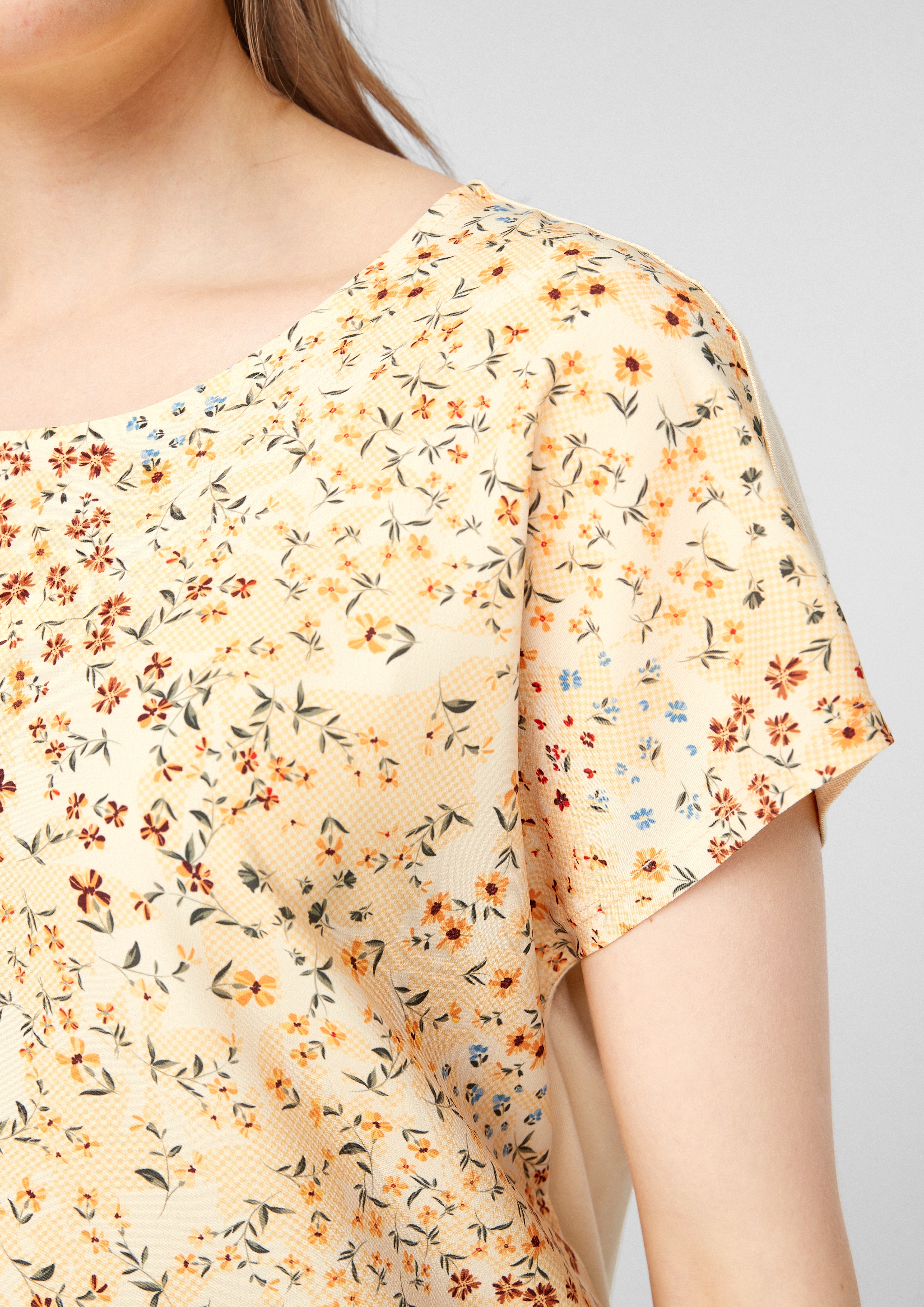 Materialmix-Shirt