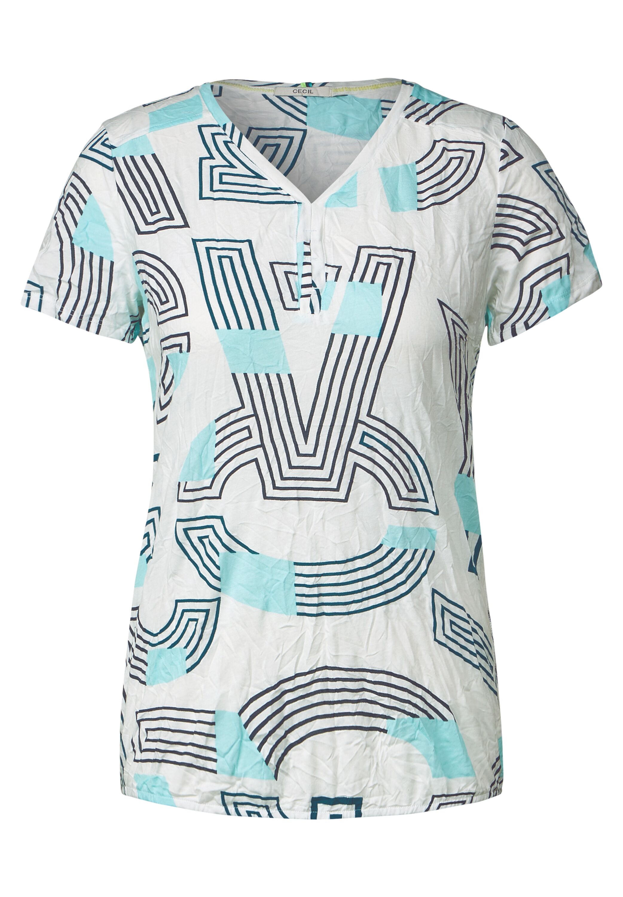 Shirt in Crinkle-Optik