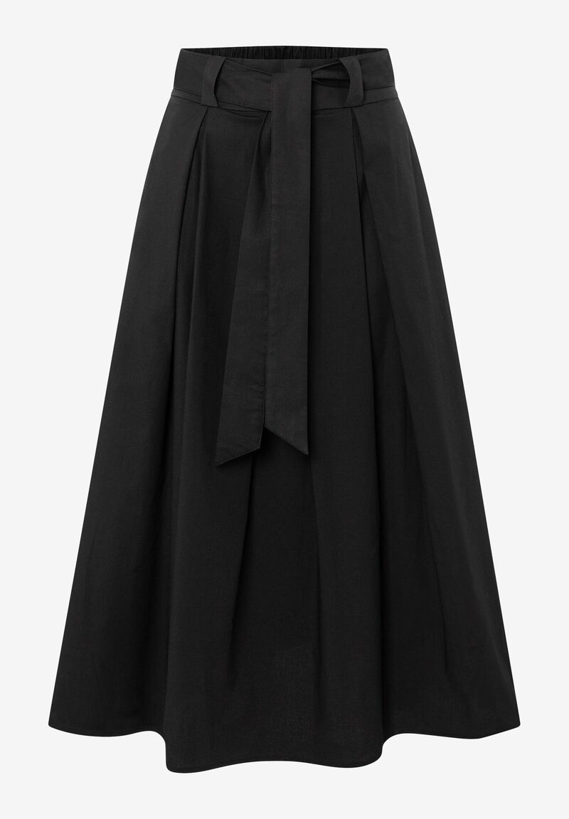 weiter Baumwollrock  schwarz  Frühjahrs-Kollektion