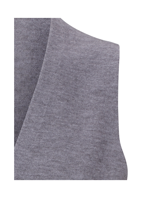 V-Weste Knopf Basic MerinoISe