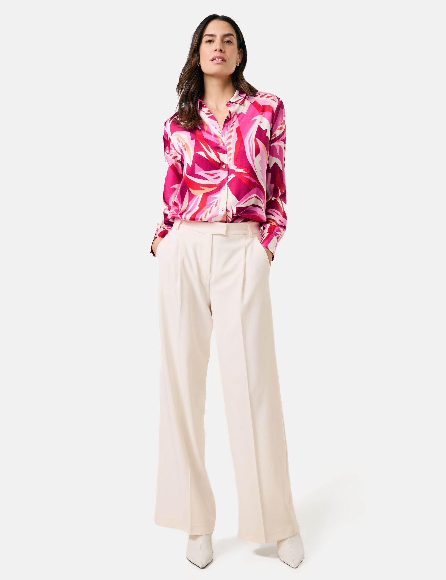 Elegante Hose mit weitem Bein