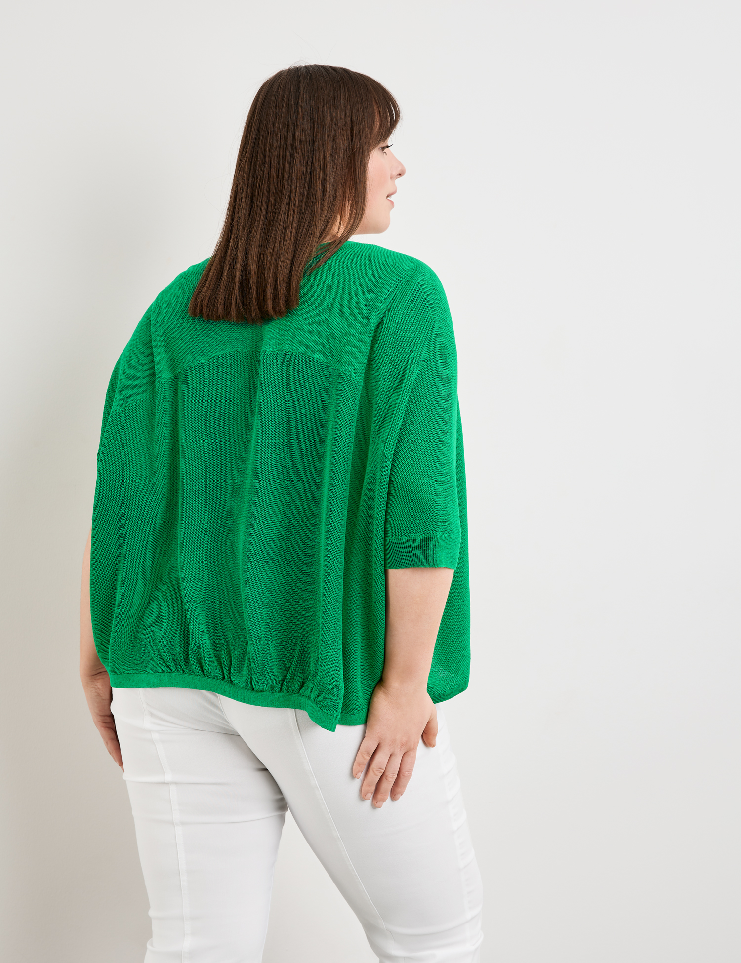 Oversized-Strickjacke mit halbem Arm