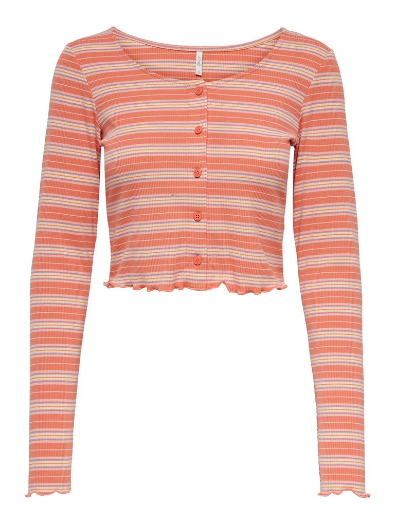 ONLANA L/S BUTTON TOP JRS