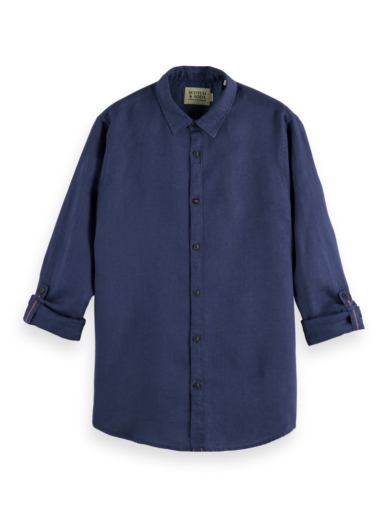 Regular fit linen shirt