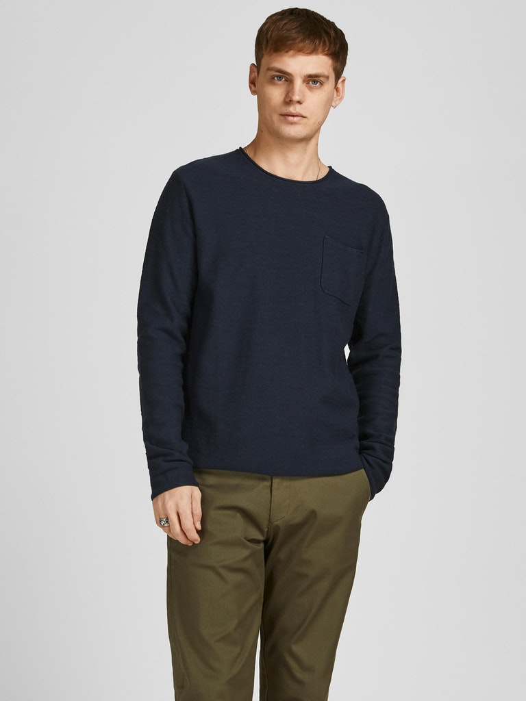 JJEGEORGE KNIT LINEN CREW NECK