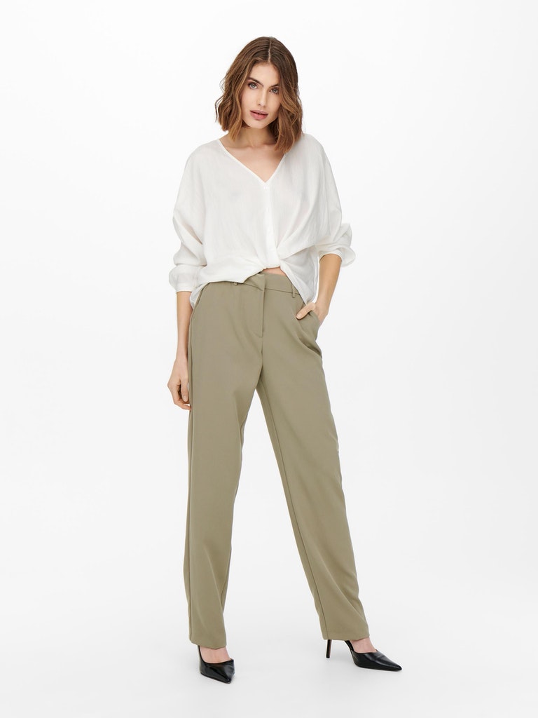 ONLMASCHA LS SHORT KNOT SHIRT WVN