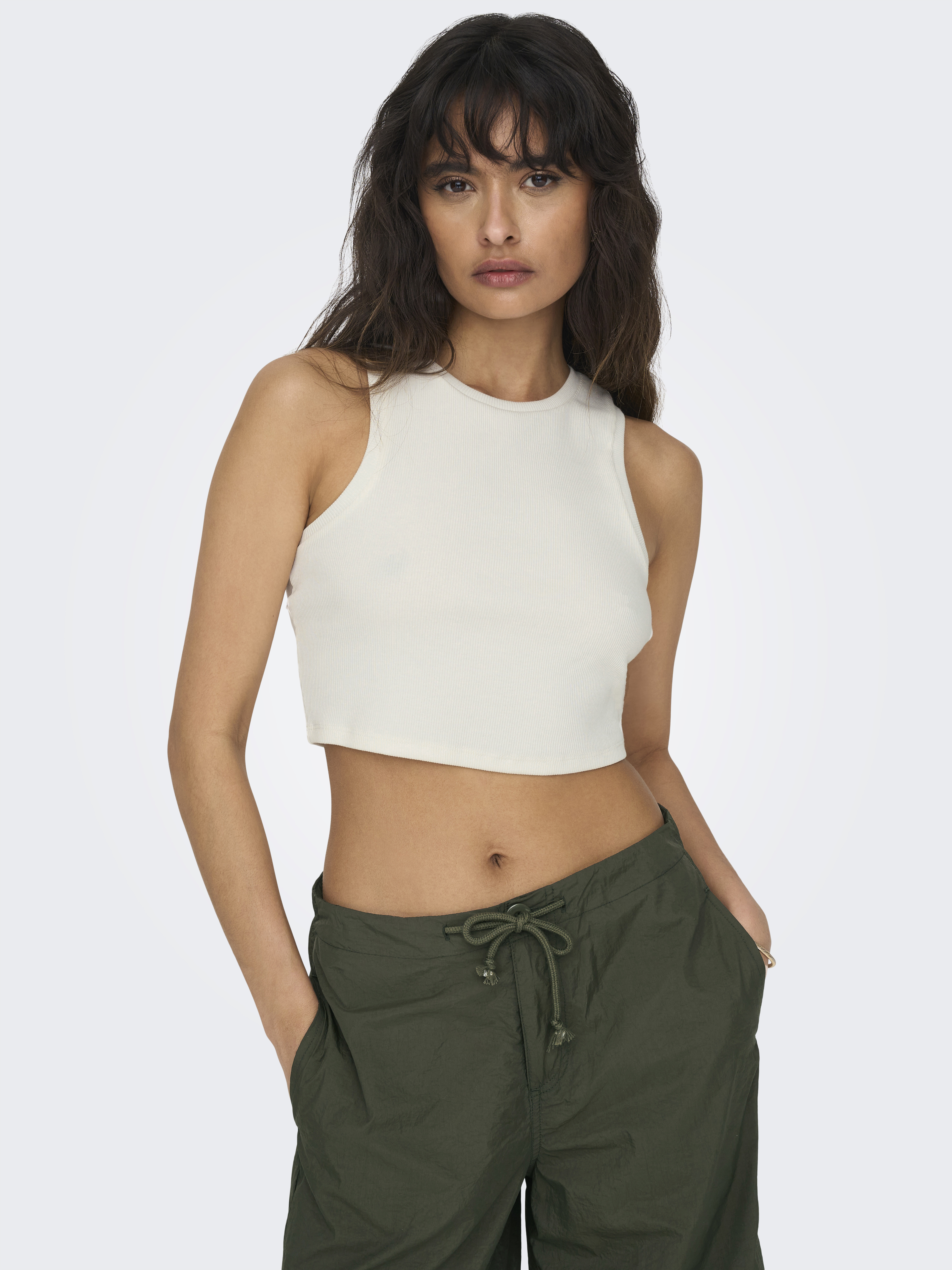 ONLVILMA S/L CROPPED TANK TOP JRS NOOS