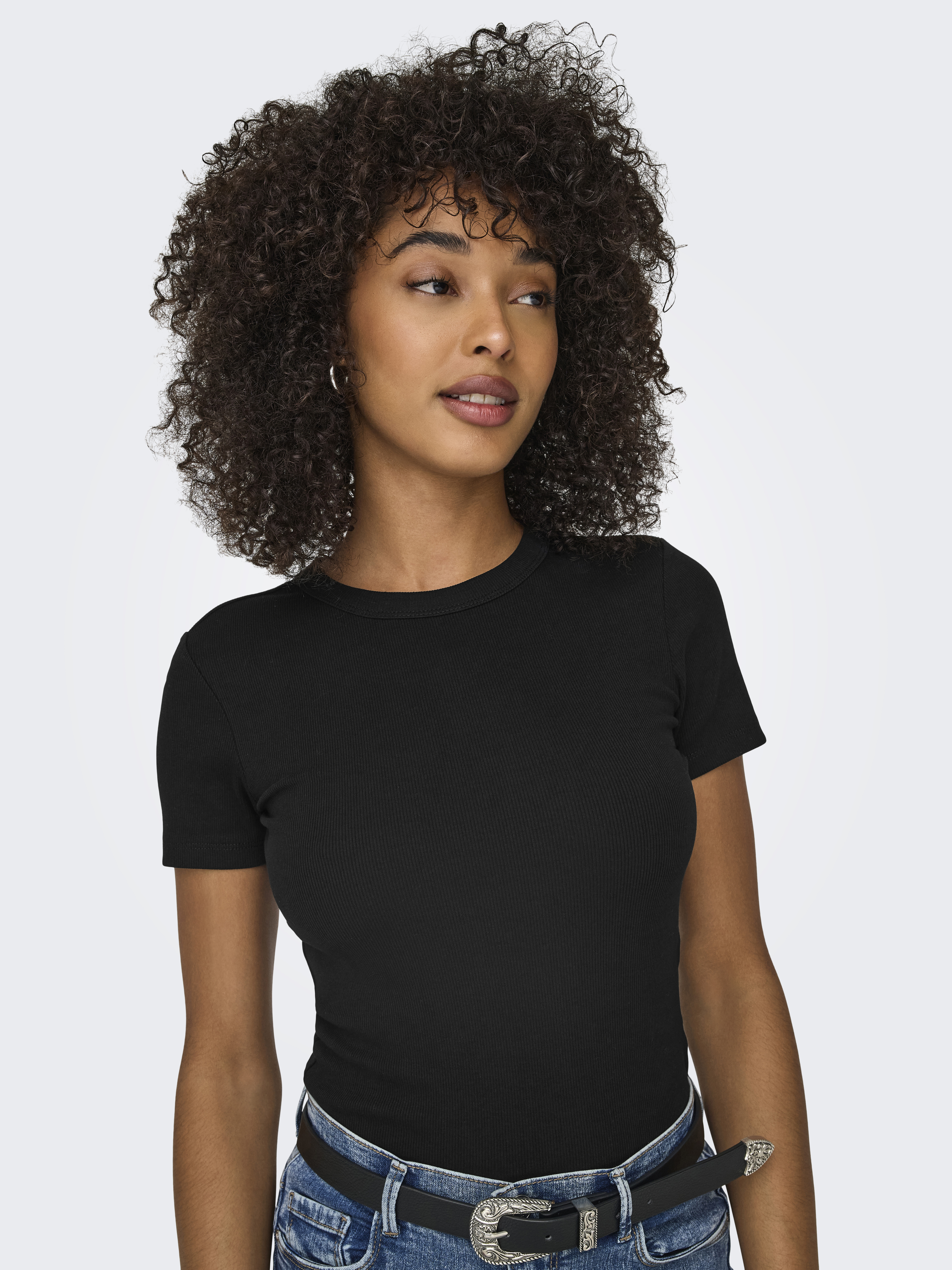 ONLEASY S/S O-NECK TOP BOX JRS